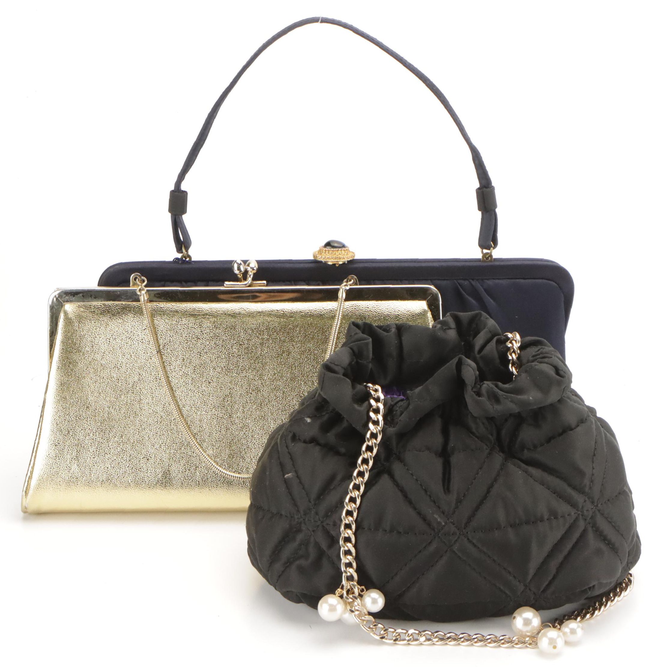 La France and Andé Convertible Clutches with Other Quilted Evening Bag