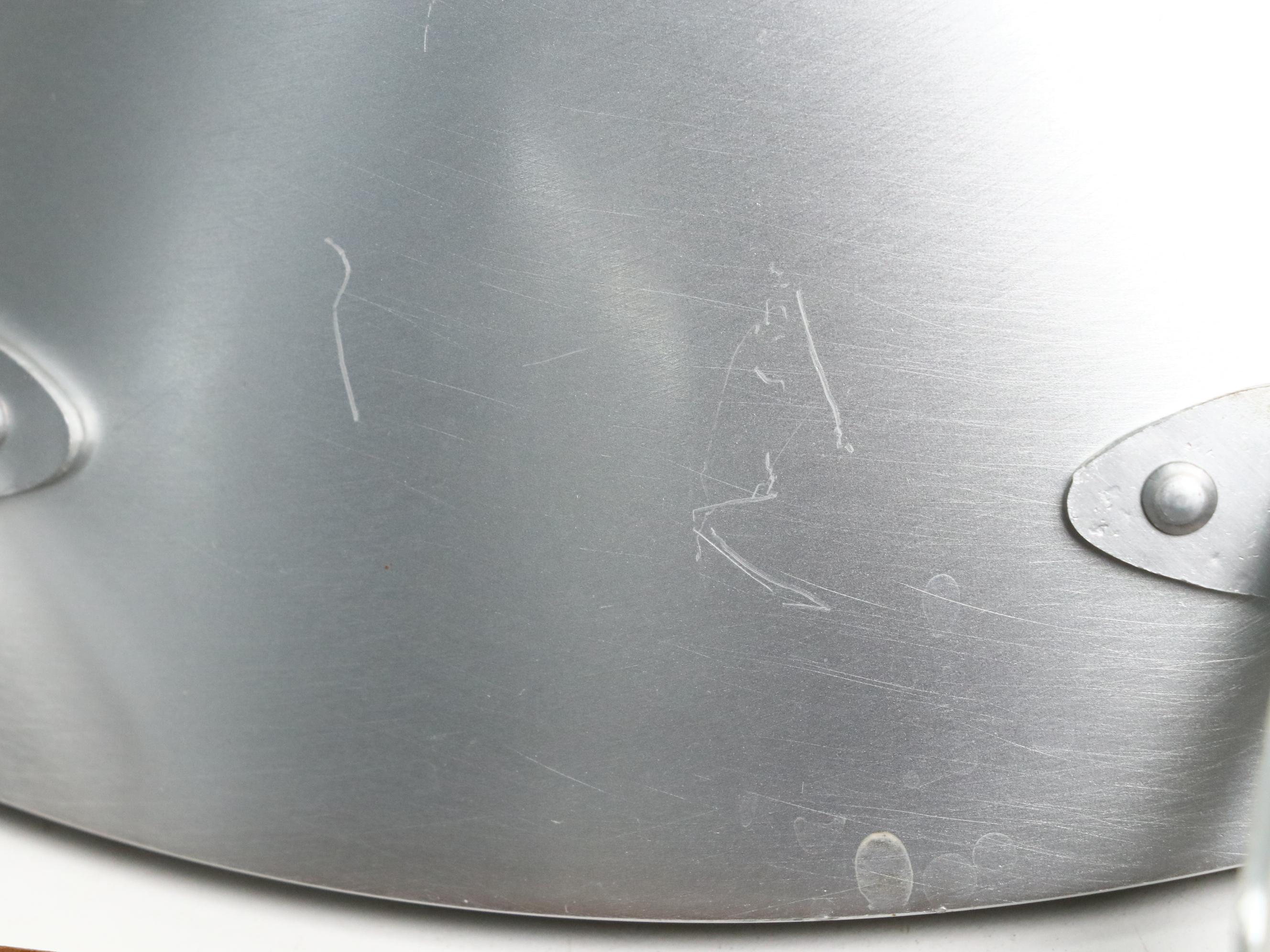 Mirro Medallion Aluminum & Teak Tripod Serving Bowls with Lid, Mid-20th Century