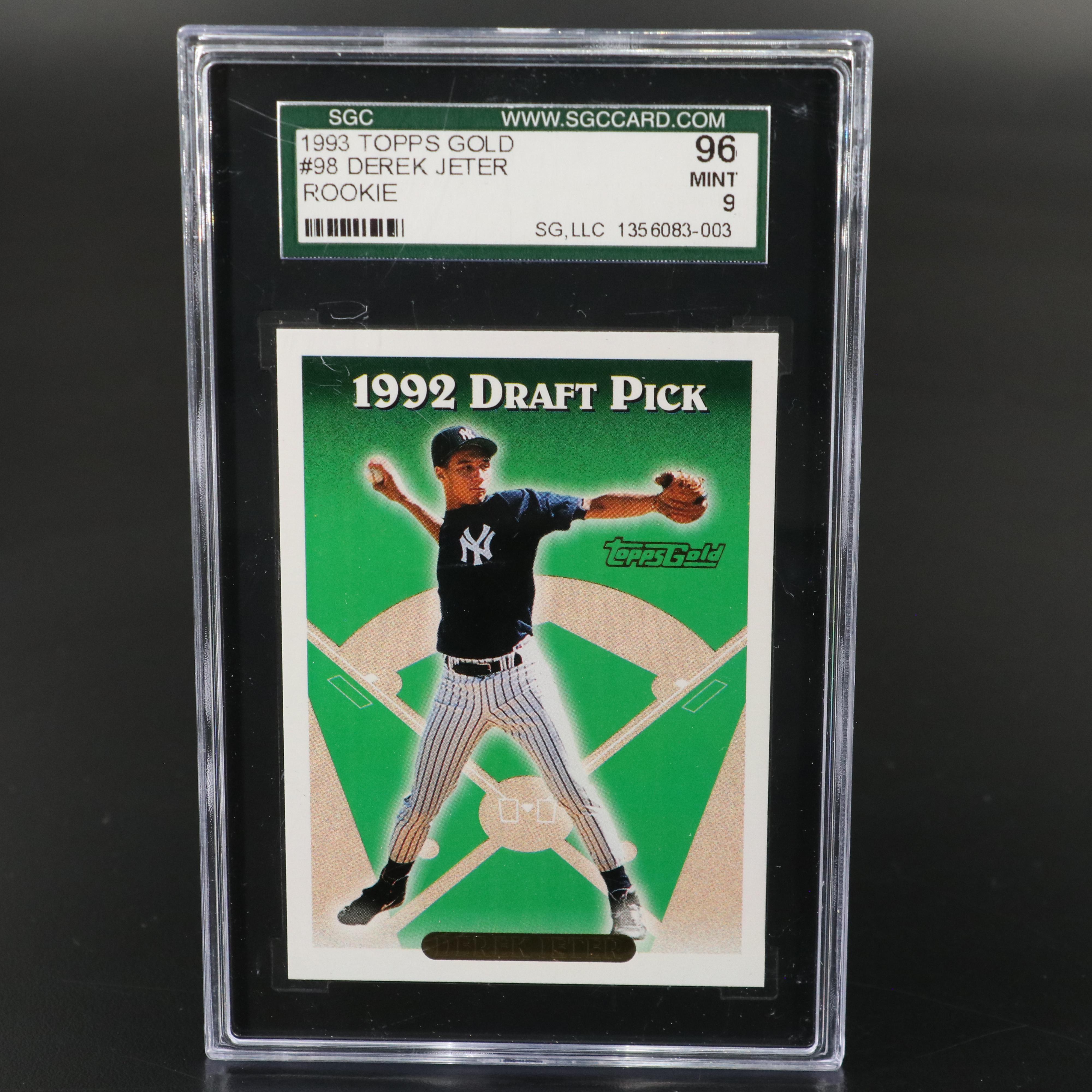 Upper Deck Ken Griffey Jr. and Topps Gold Derek Jeter SGC Graded Rookie Cards