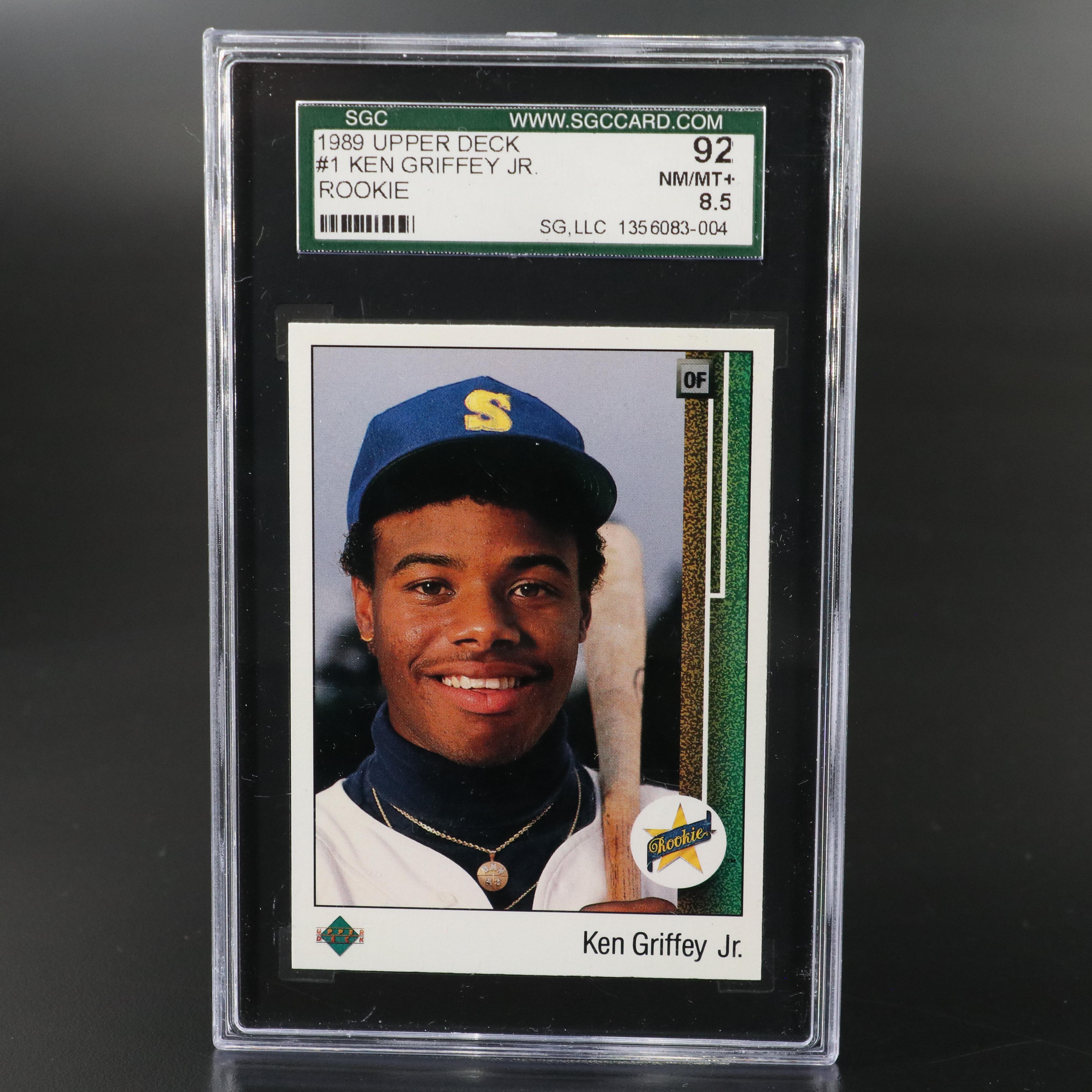 Upper Deck Ken Griffey Jr. and Topps Gold Derek Jeter SGC Graded Rookie Cards