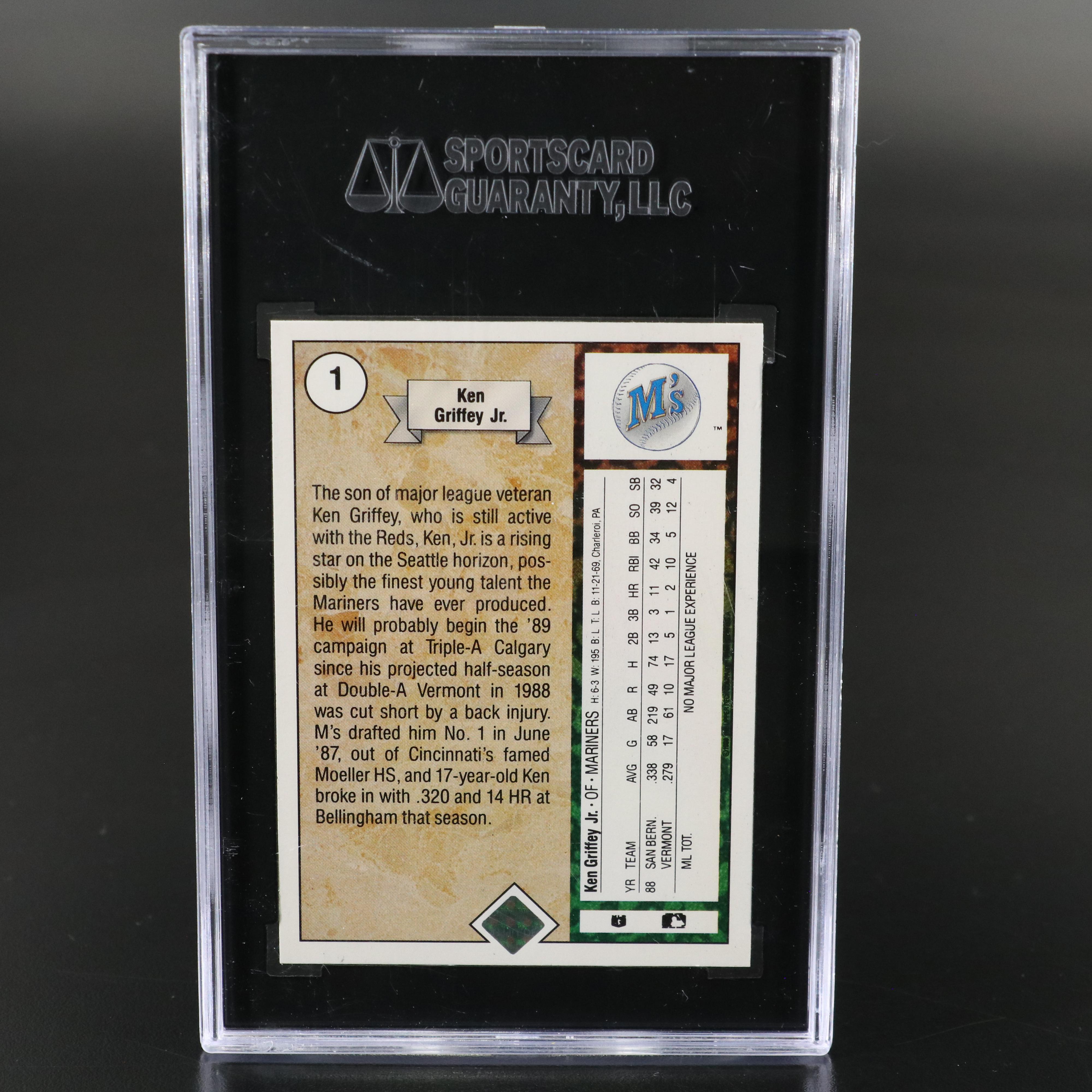 Upper Deck Ken Griffey Jr. and Topps Gold Derek Jeter SGC Graded Rookie Cards