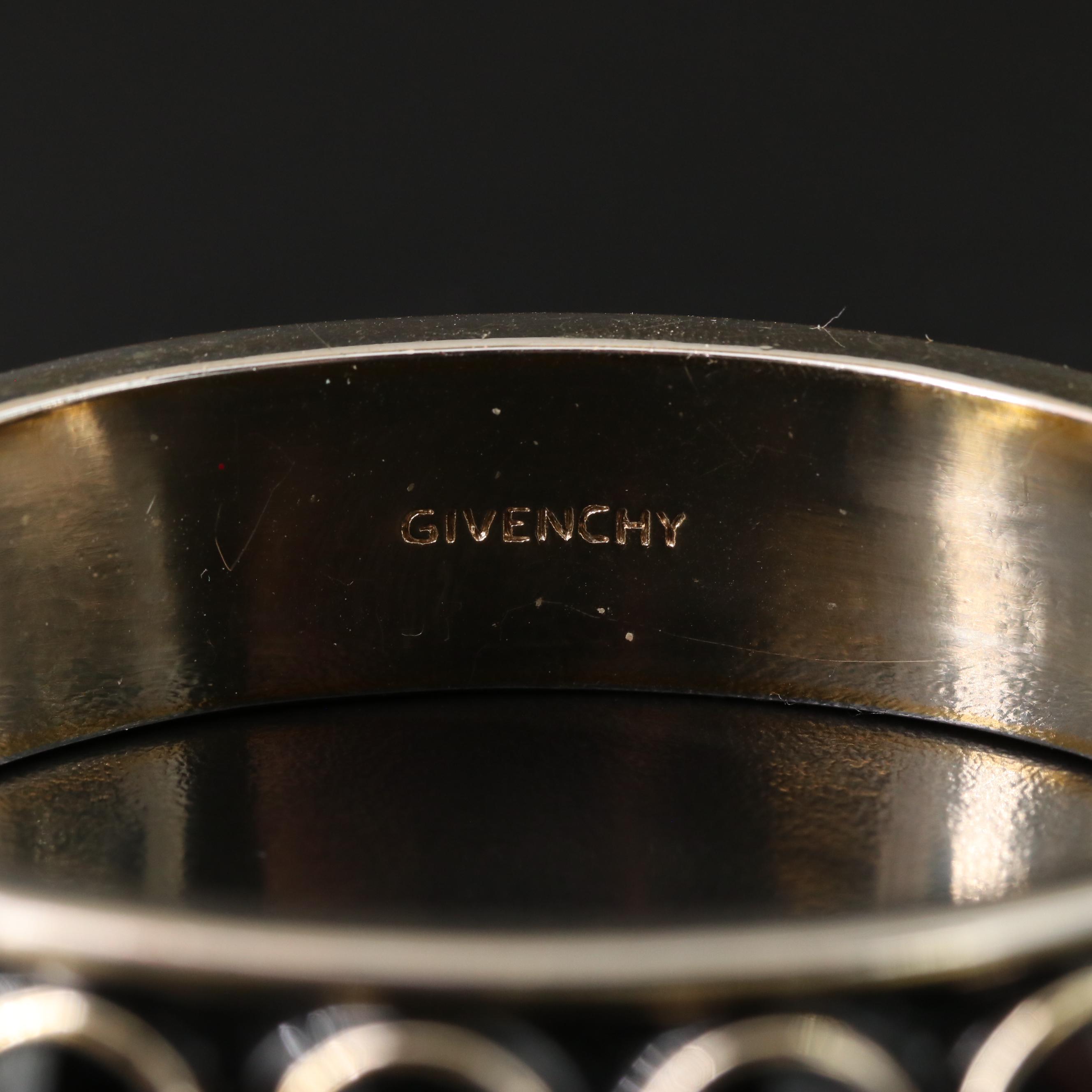 Givenchy Featured in Black Enamel and Gold Tone Jewelry Collection