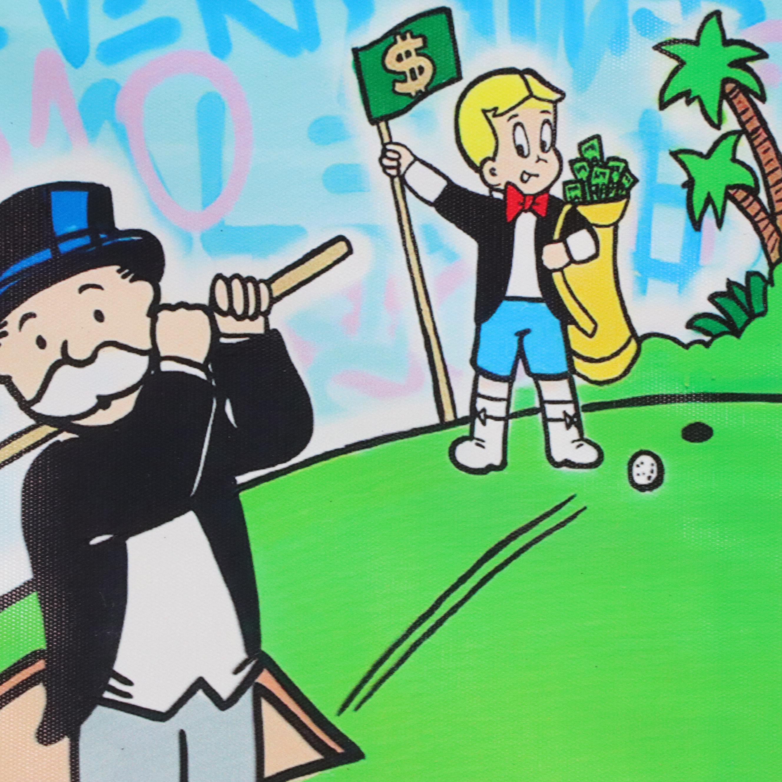 Set of Monopoly Graphic Giclées Including "Monopoly Richie $ Golf"