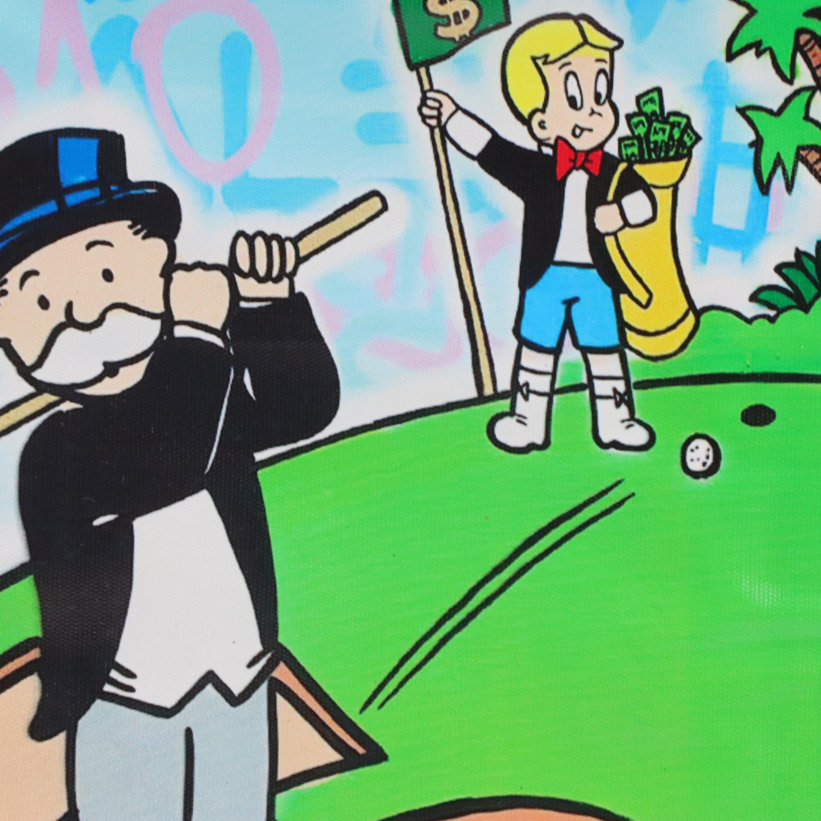 Set of Monopoly Graphic Giclées Including "Monopoly Richie $ Golf"