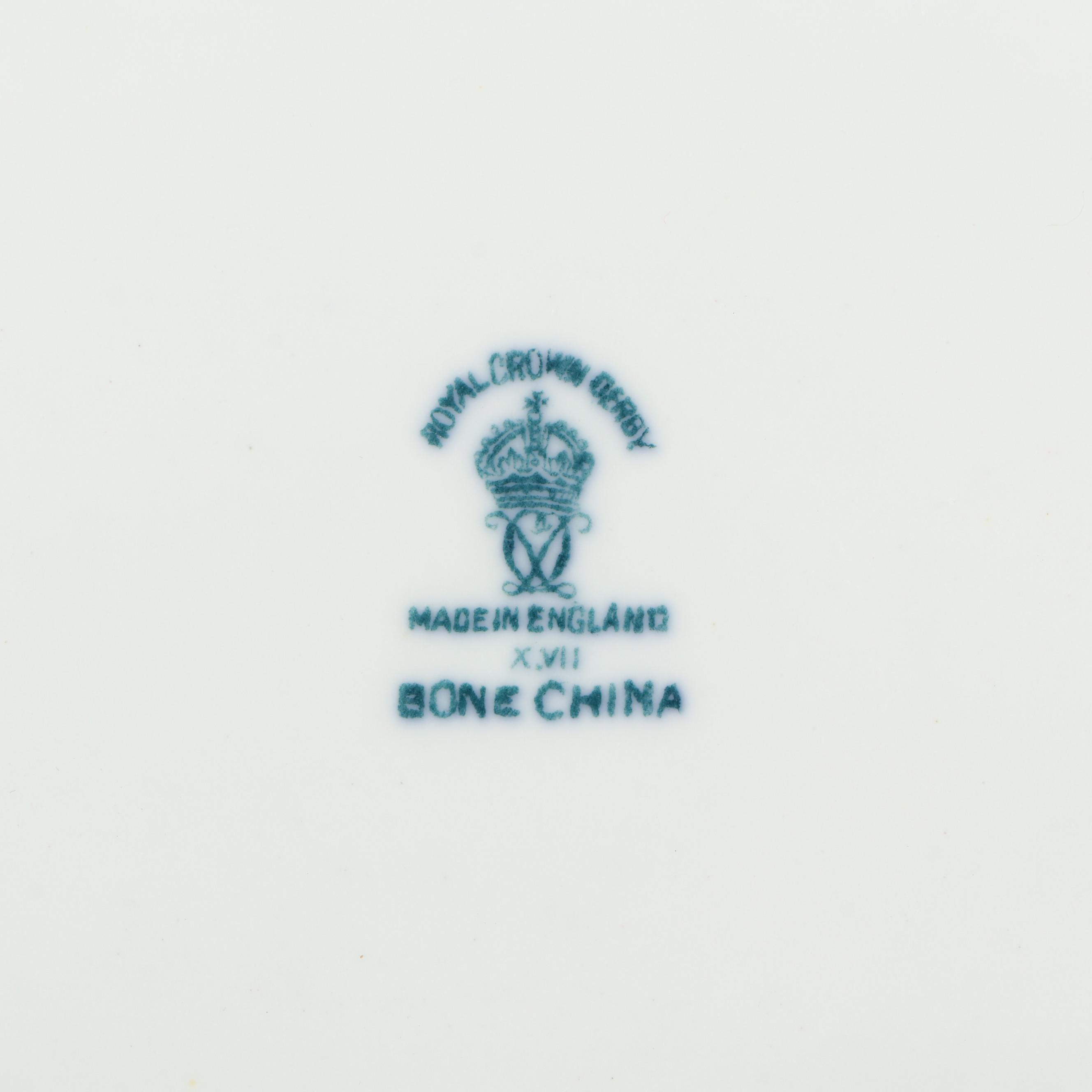 Royal Crown Derby "Blue Mikado" Gilt Porcelain Tea and Coffee Service