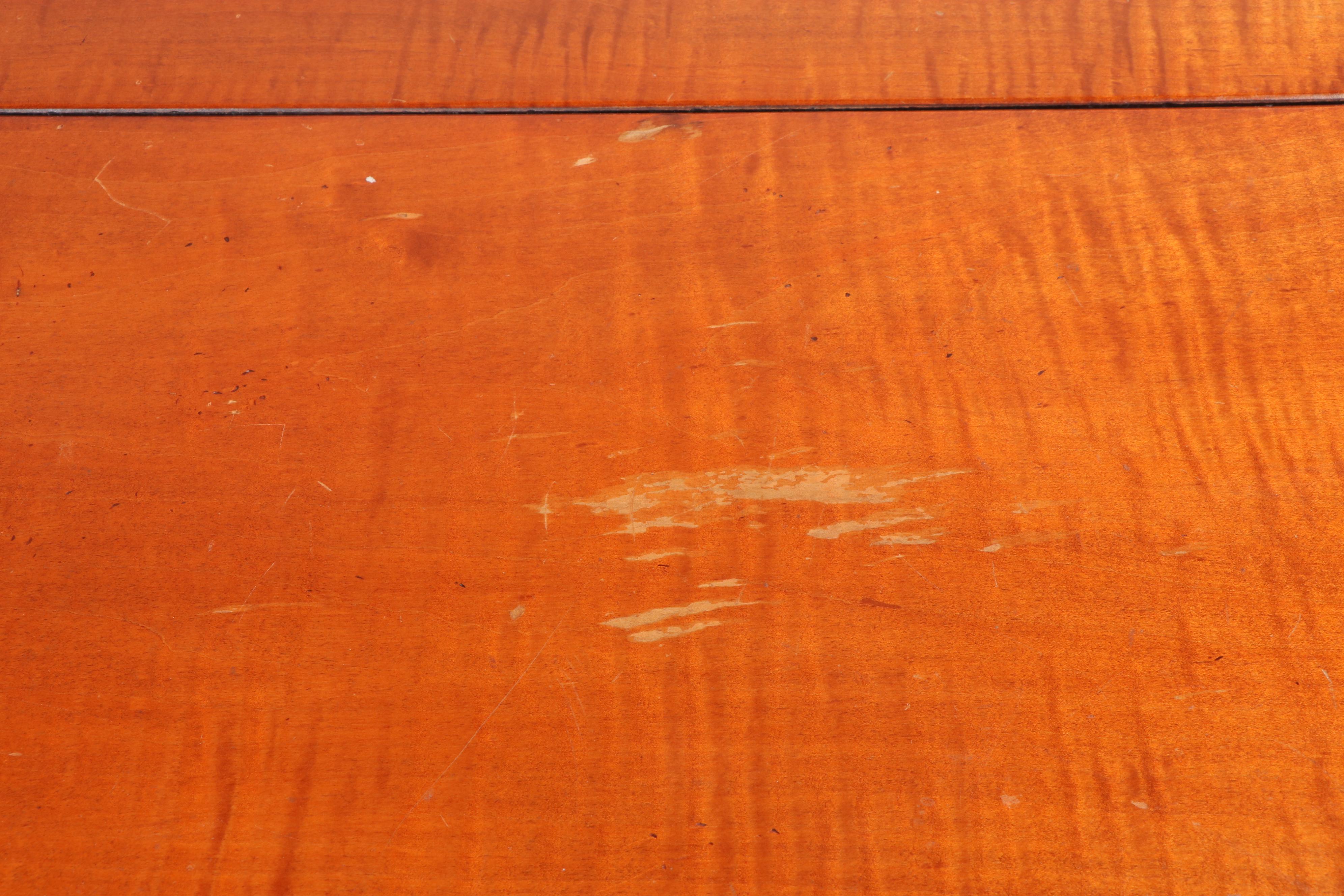 Ten-Piece David T. Smith & Co. Colonial Style Painted and Tiger Maple Dining Set