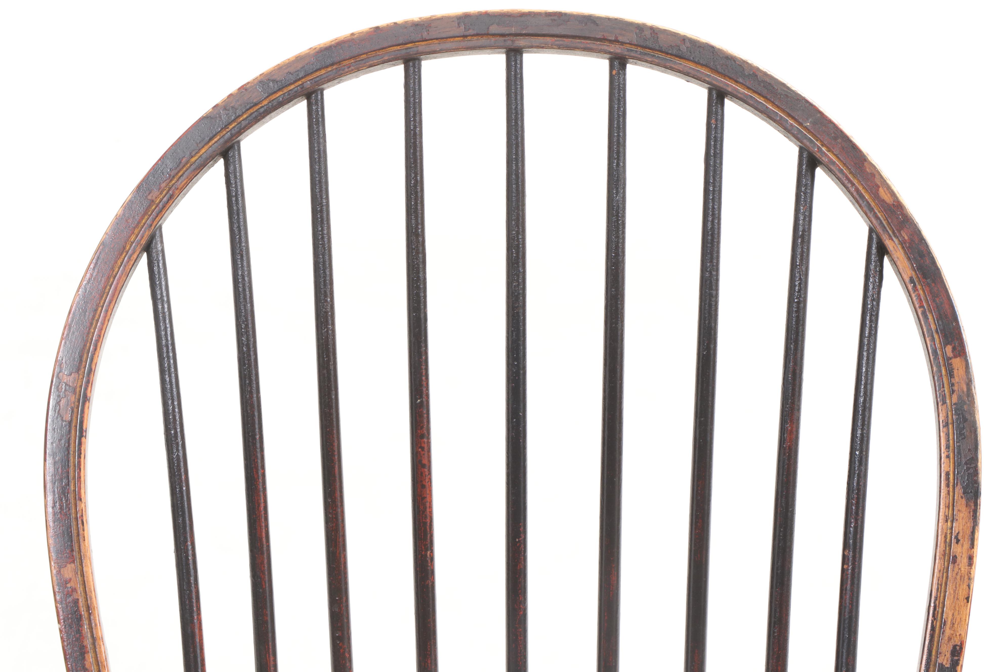 Ten-Piece David T. Smith & Co. Colonial Style Painted and Tiger Maple Dining Set