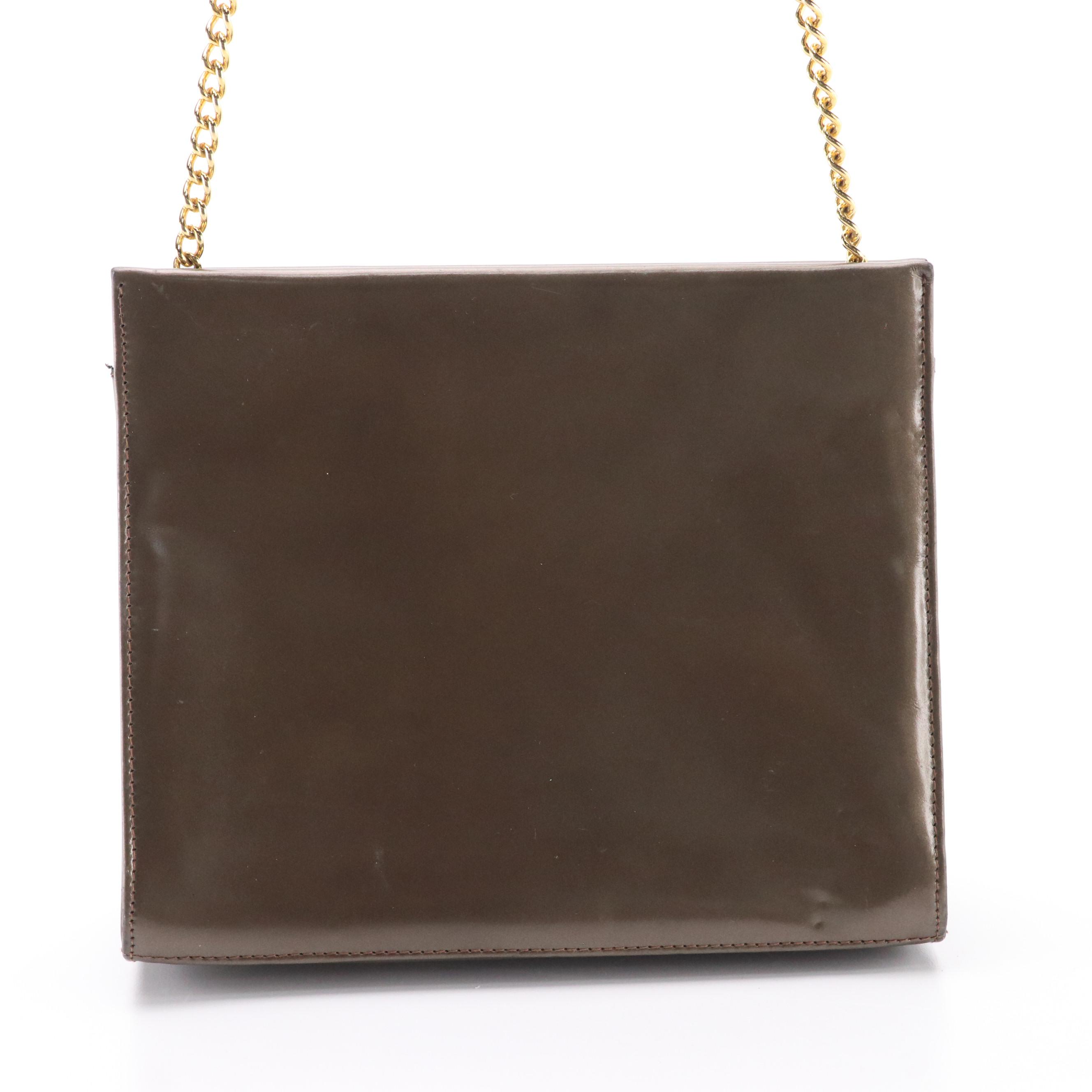 Salvatore Ferragamo Convertible Clutch in Patent Leather