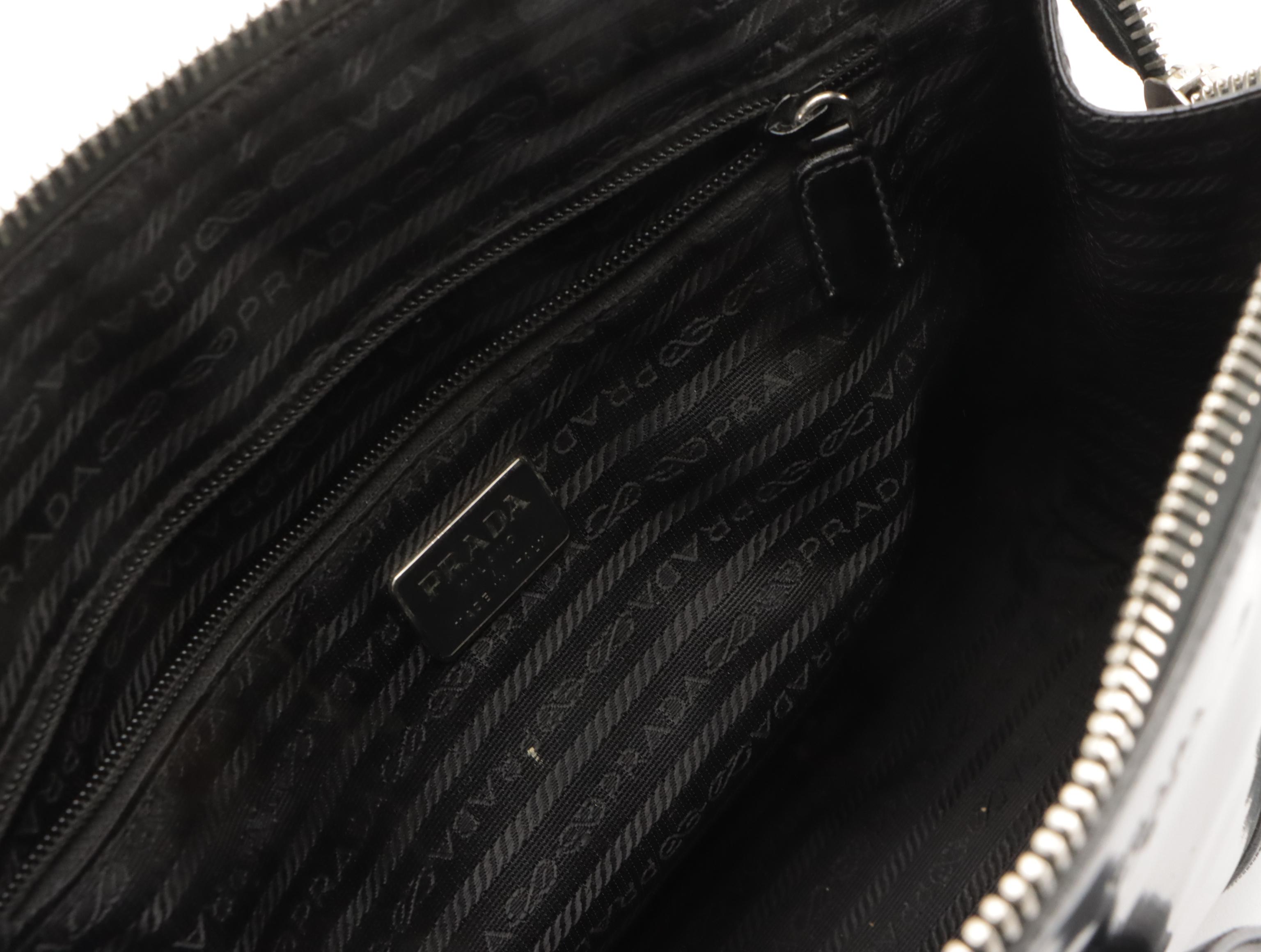 Prada Black Patent Leather Shoulder Bag