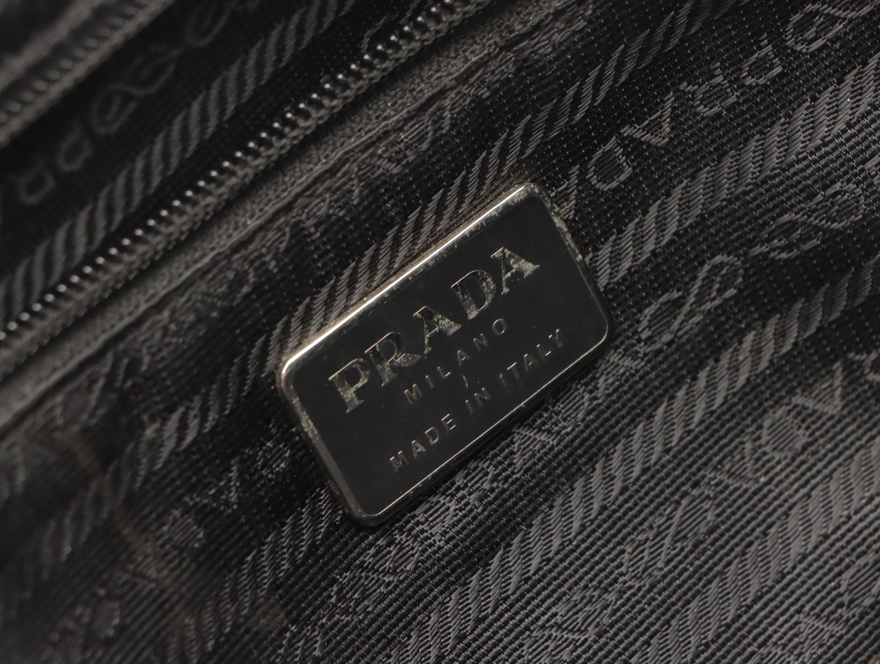 Prada Black Patent Leather Shoulder Bag