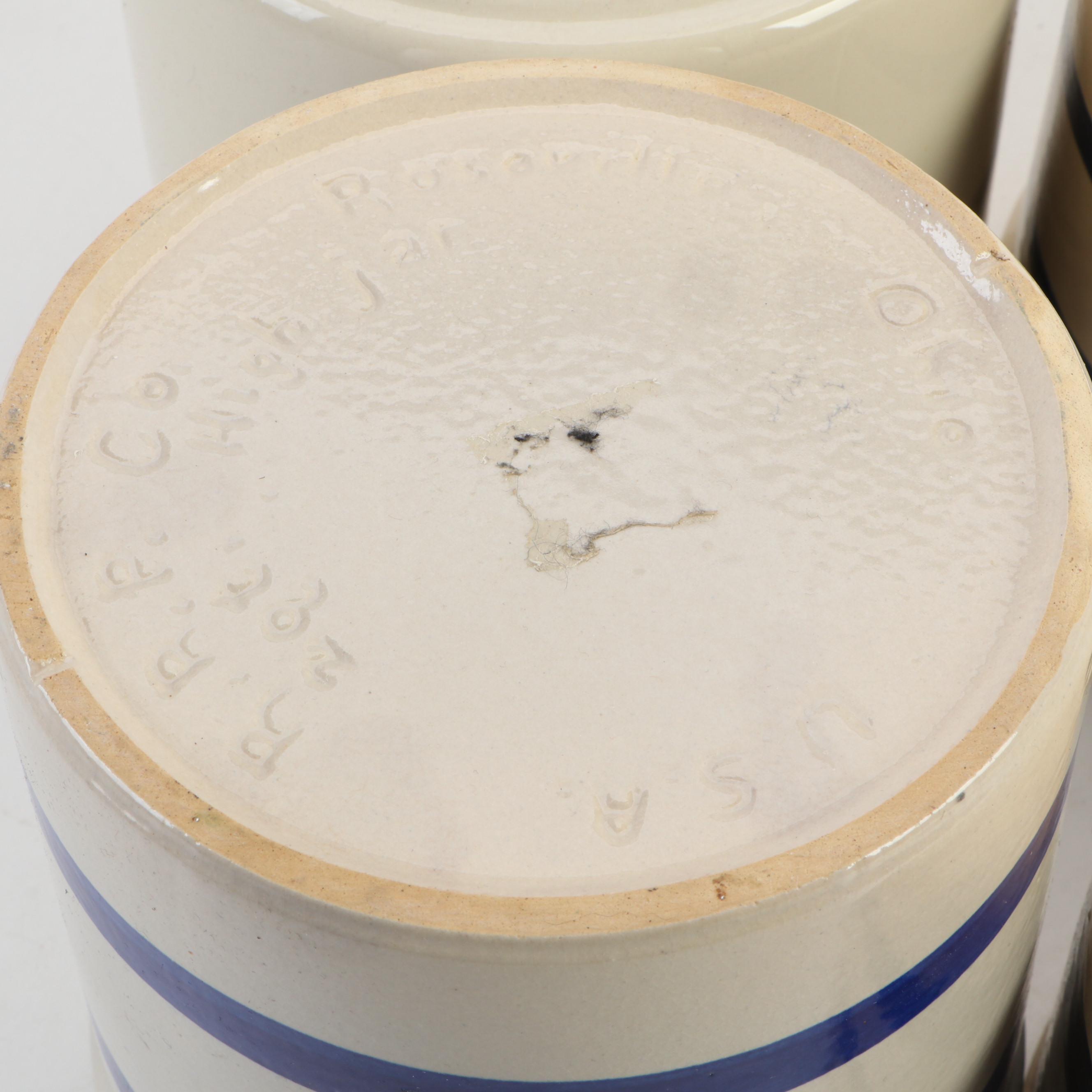 Robinson Ransbottom with Friendship Pottery and Other Blue Banded Stoneware