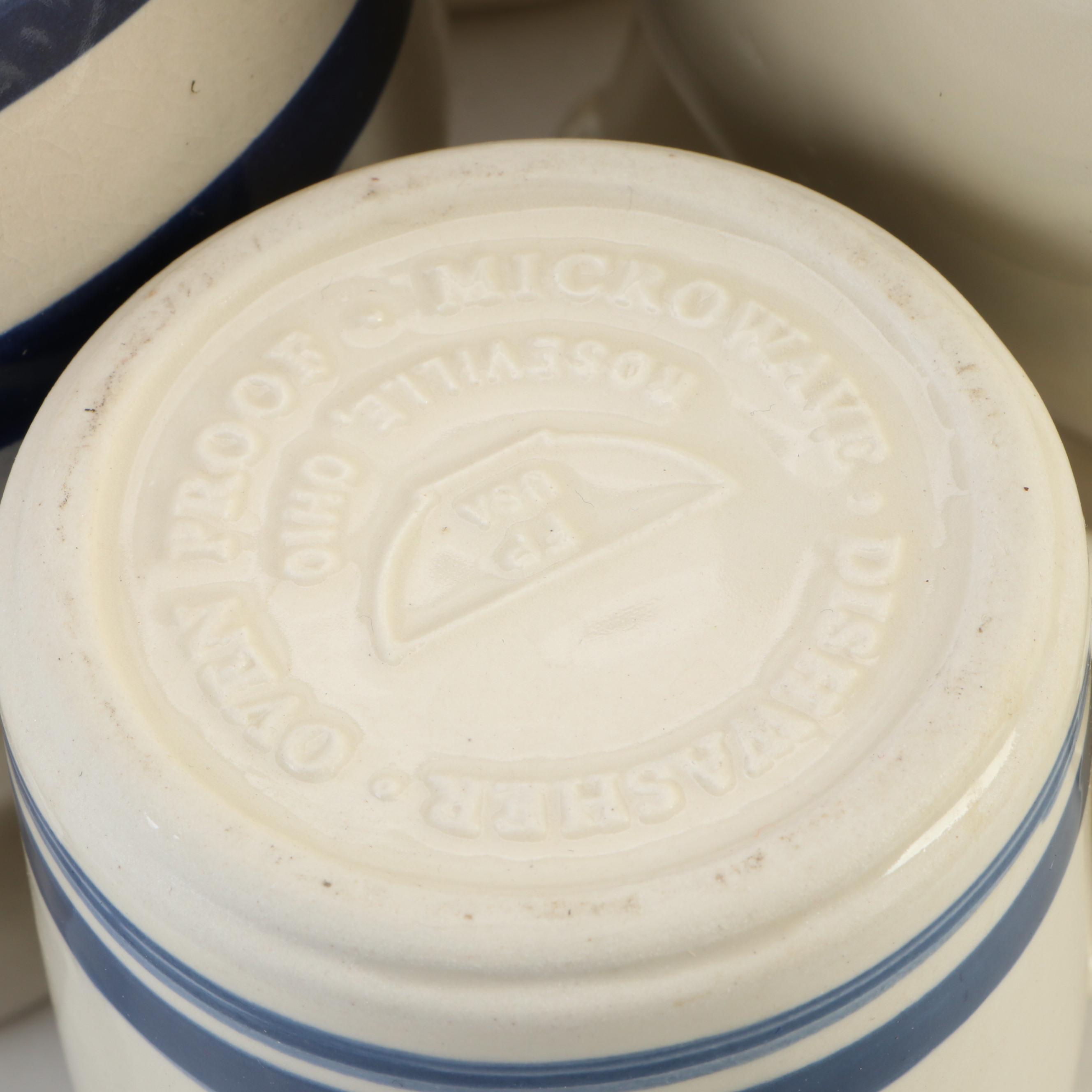 Robinson Ransbottom with Friendship Pottery and Other Blue Banded Stoneware