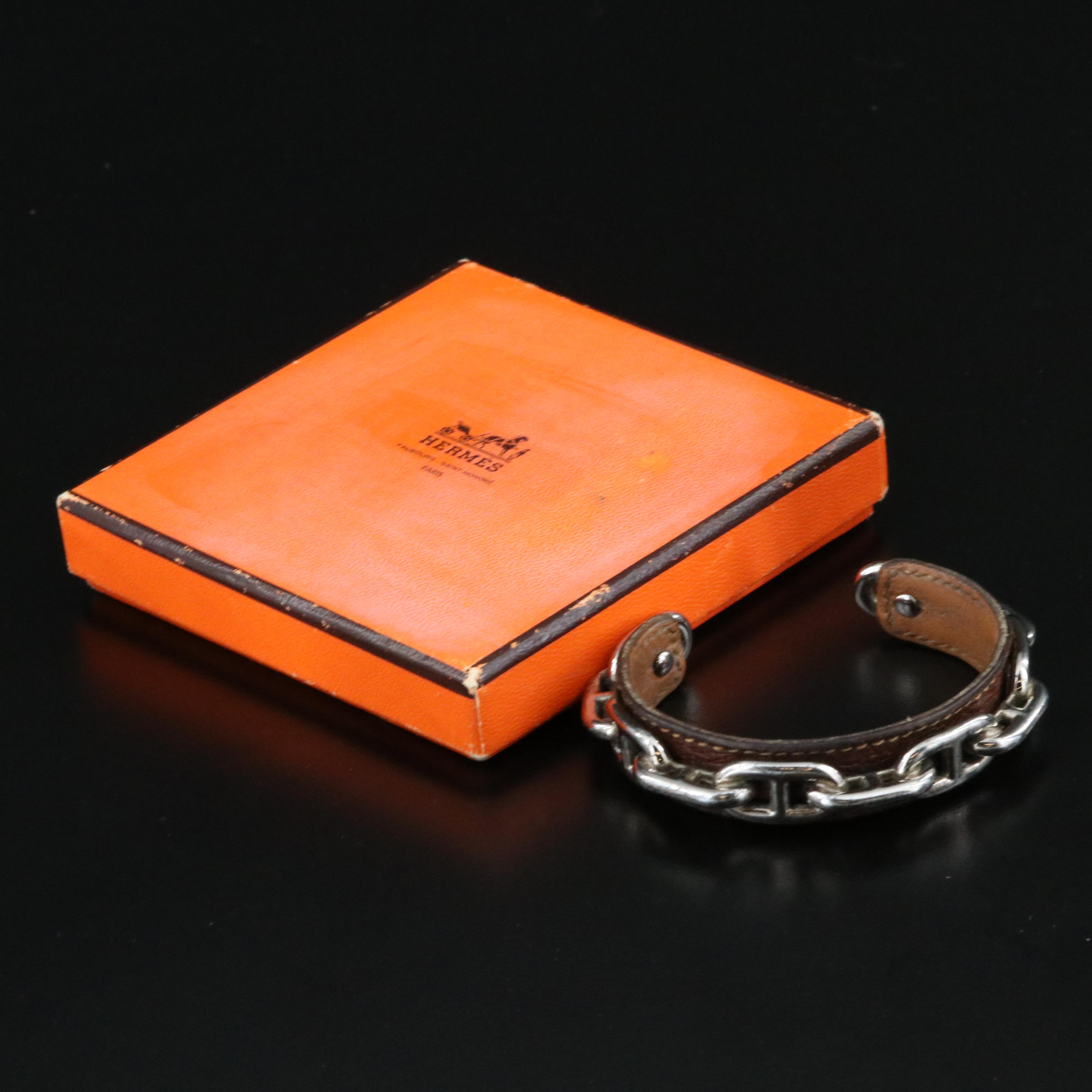 Hermès Chain D'Ancre Cuff Bracelet