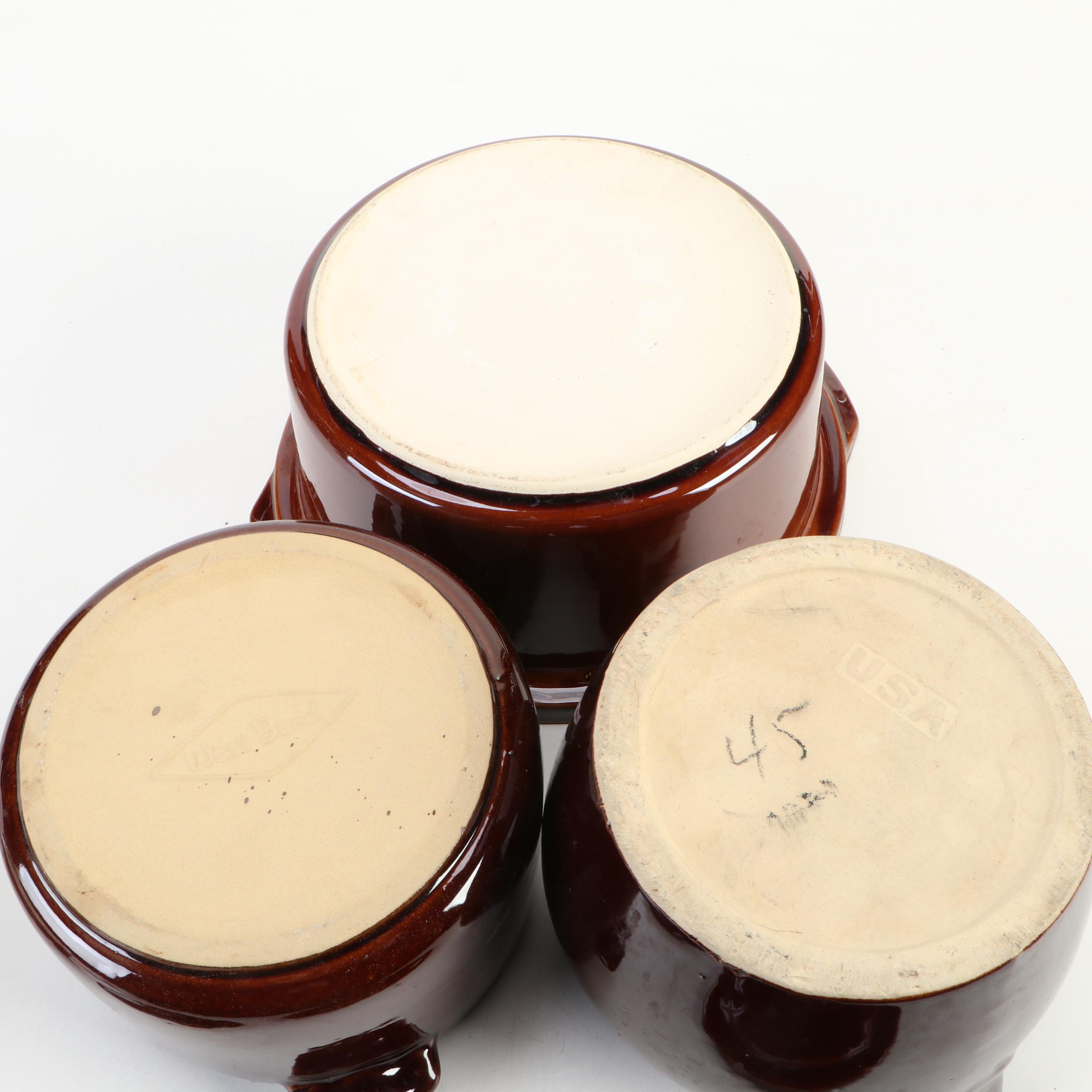 Rival Crock-Pot Ceramic Crock, West Bend Bean Pot, and Other Cookware