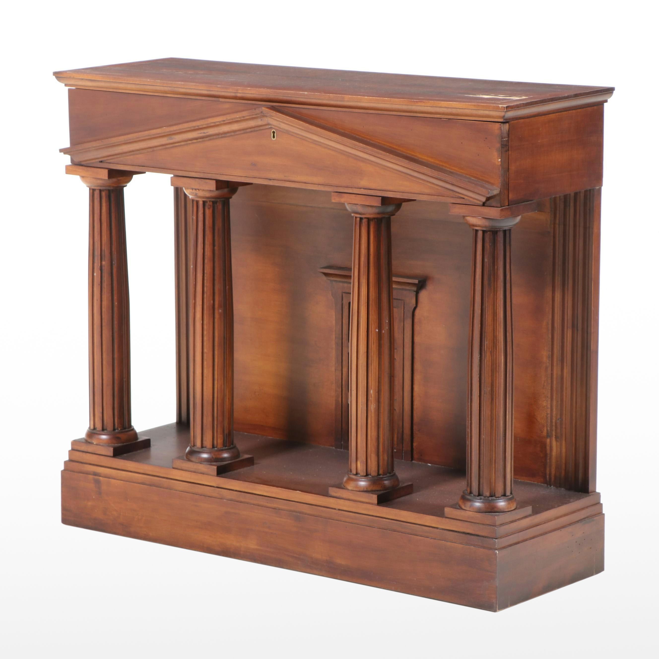 Jim Peed for Romweber Classical Style Temple-Façade Console Table