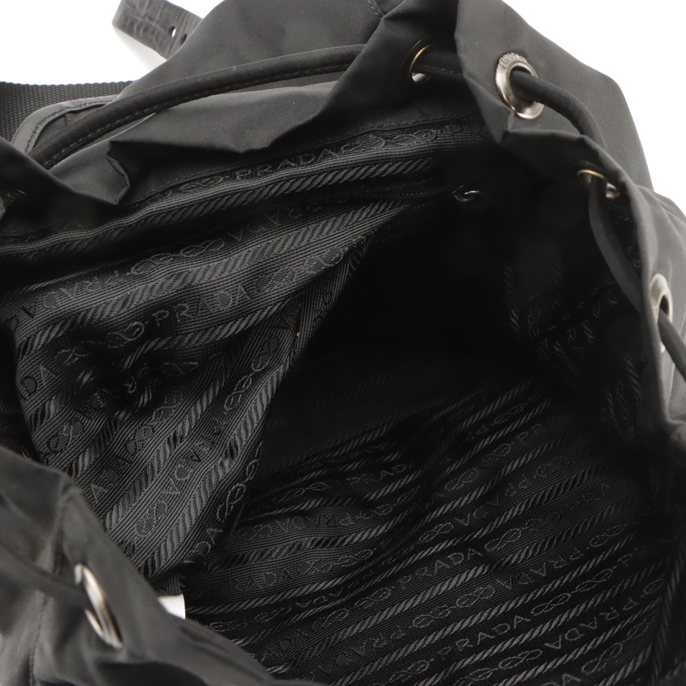Prada Rucksack Backpack in Black Nylon and Leather