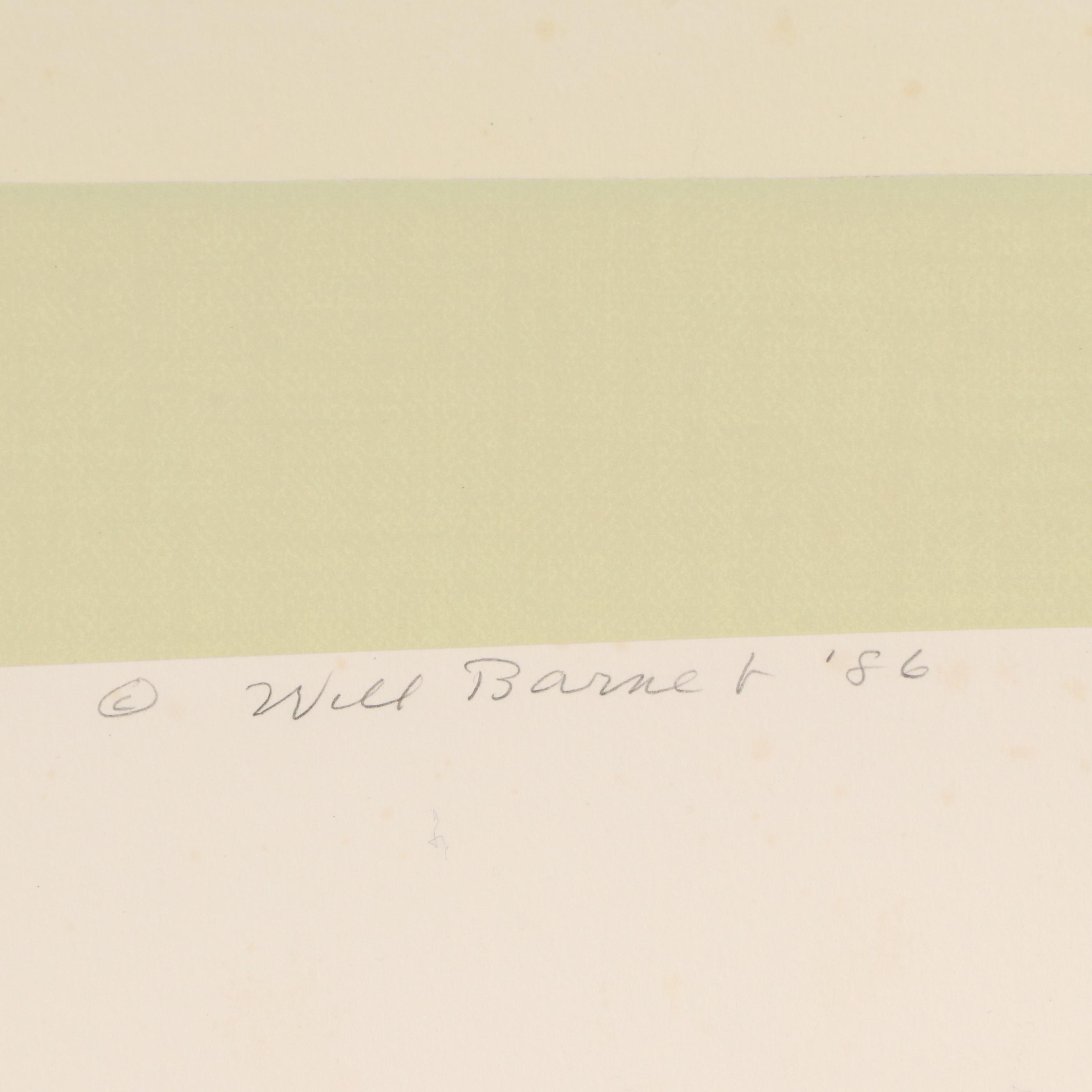 Will Barnet Serigraph "Summer," 1986