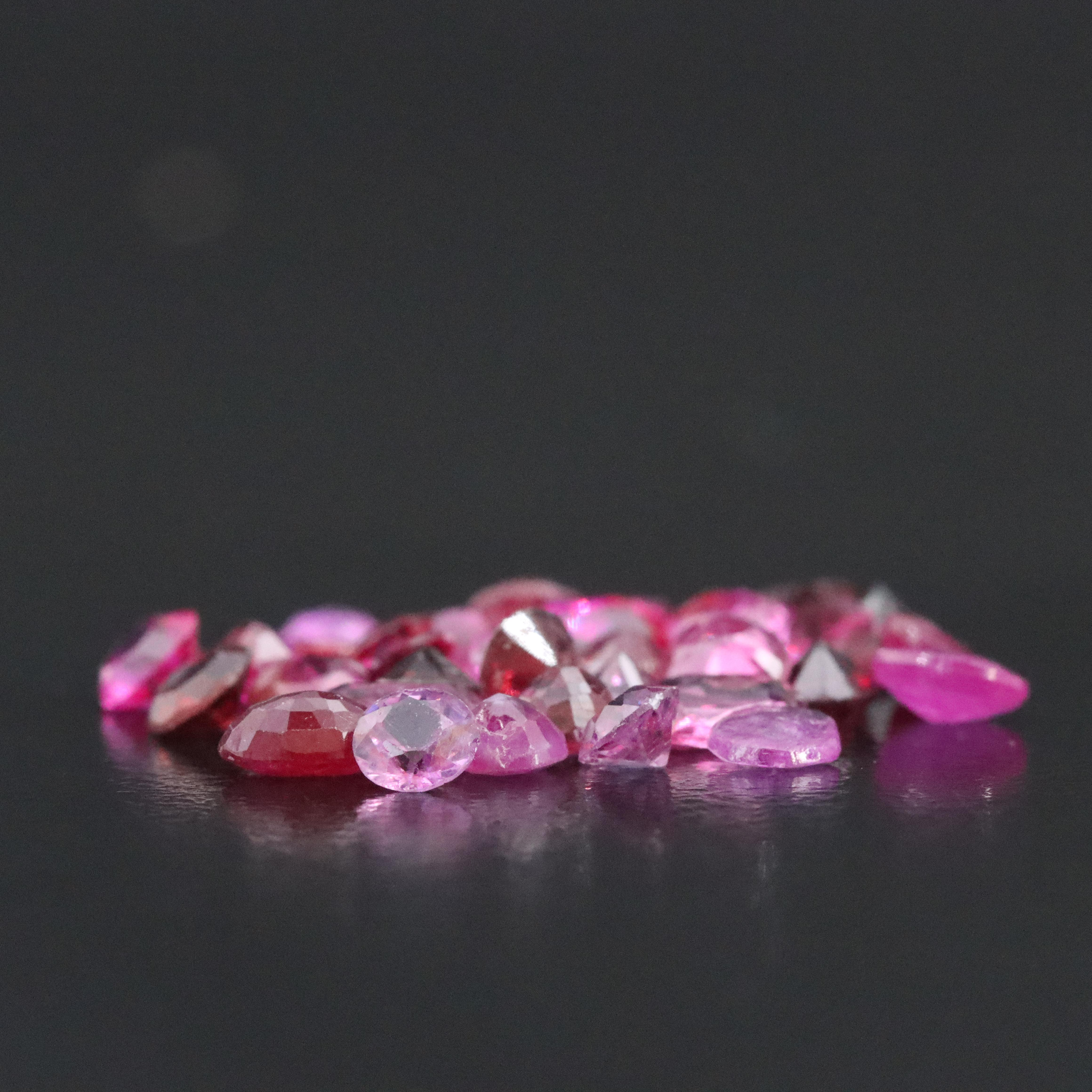 Loose 9.61 CTW Rubies, Lab Grown Rubies and Garnet Lot