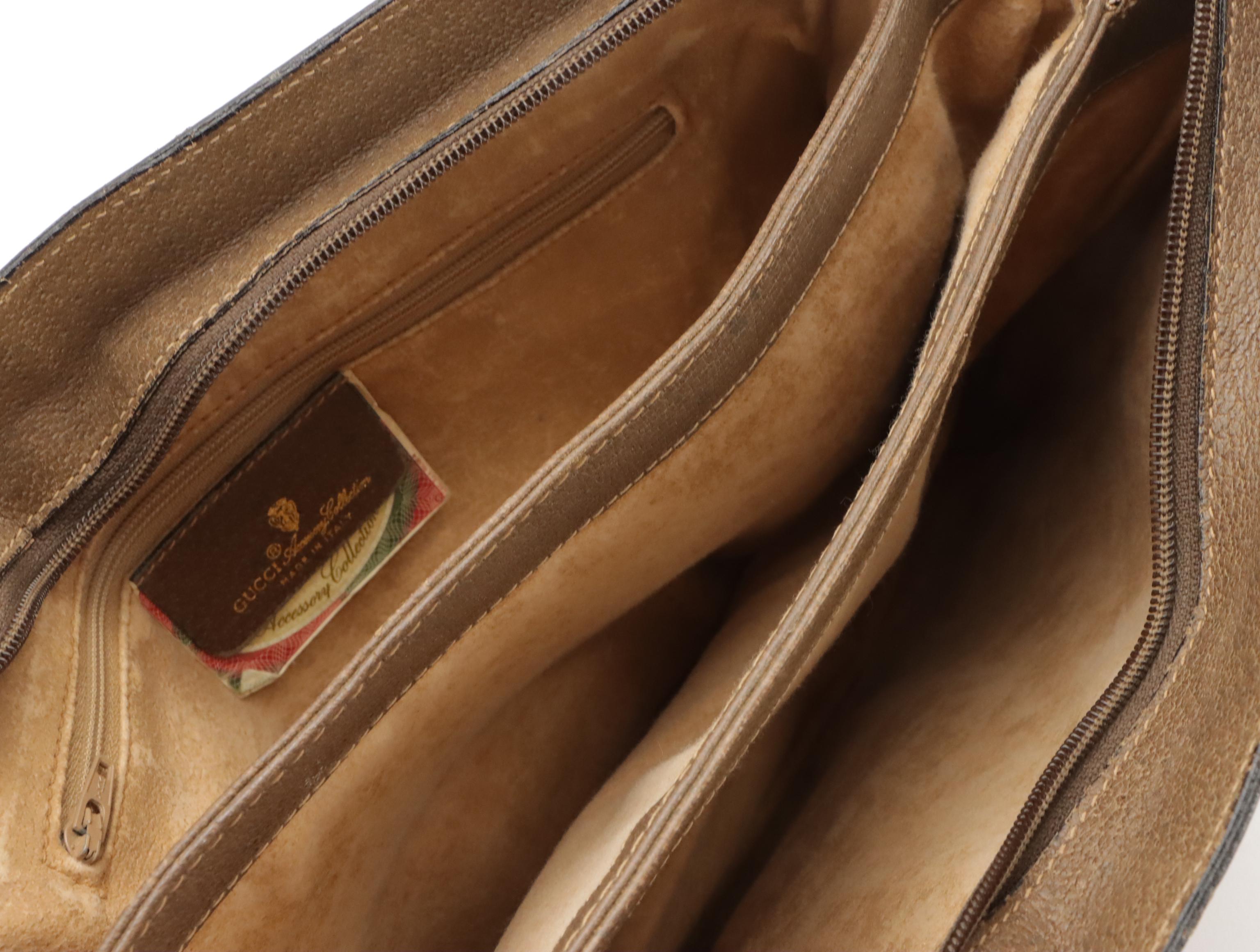 Gucci Accessory Collection Crossbody in GG Supreme Canvas, Leather & Web Detail