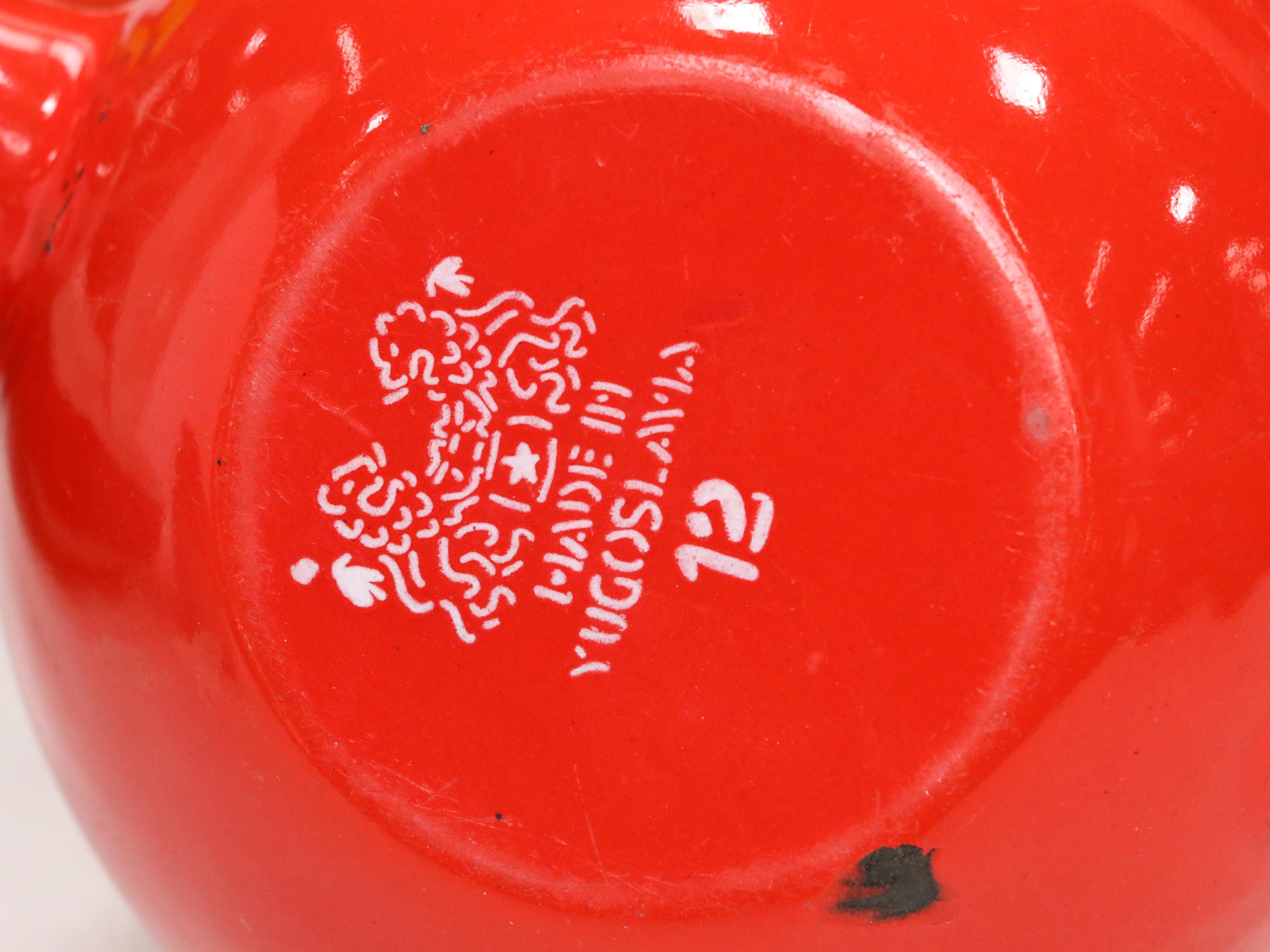 Yugoslavian Enameled Metal Teapot with Other Metal Teapots and More