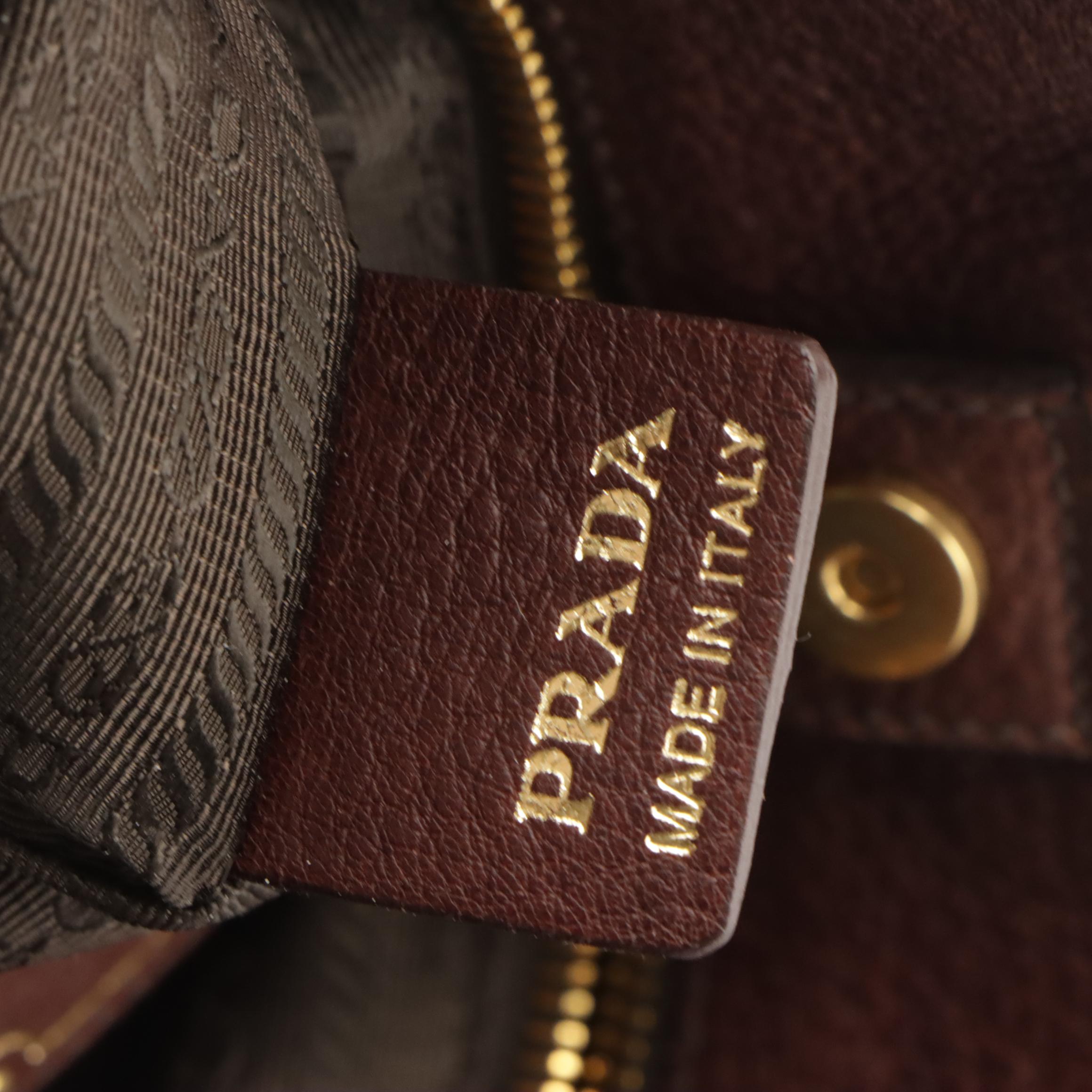 Prada Two-Way Tote in Zebra Print Cavallino Leather