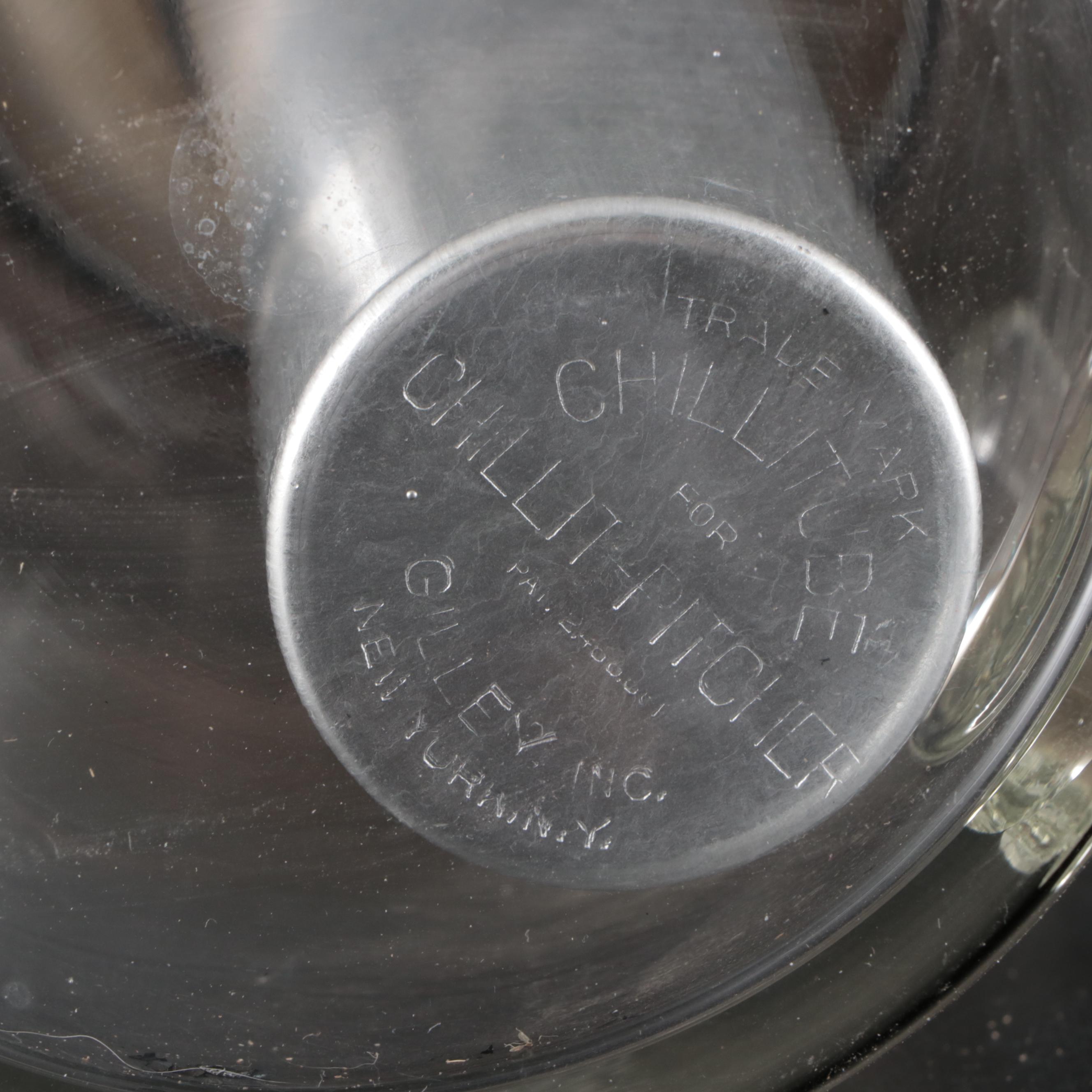 Georges Briard Glass Platter with Libbey and Other Mid Century Modern Barware