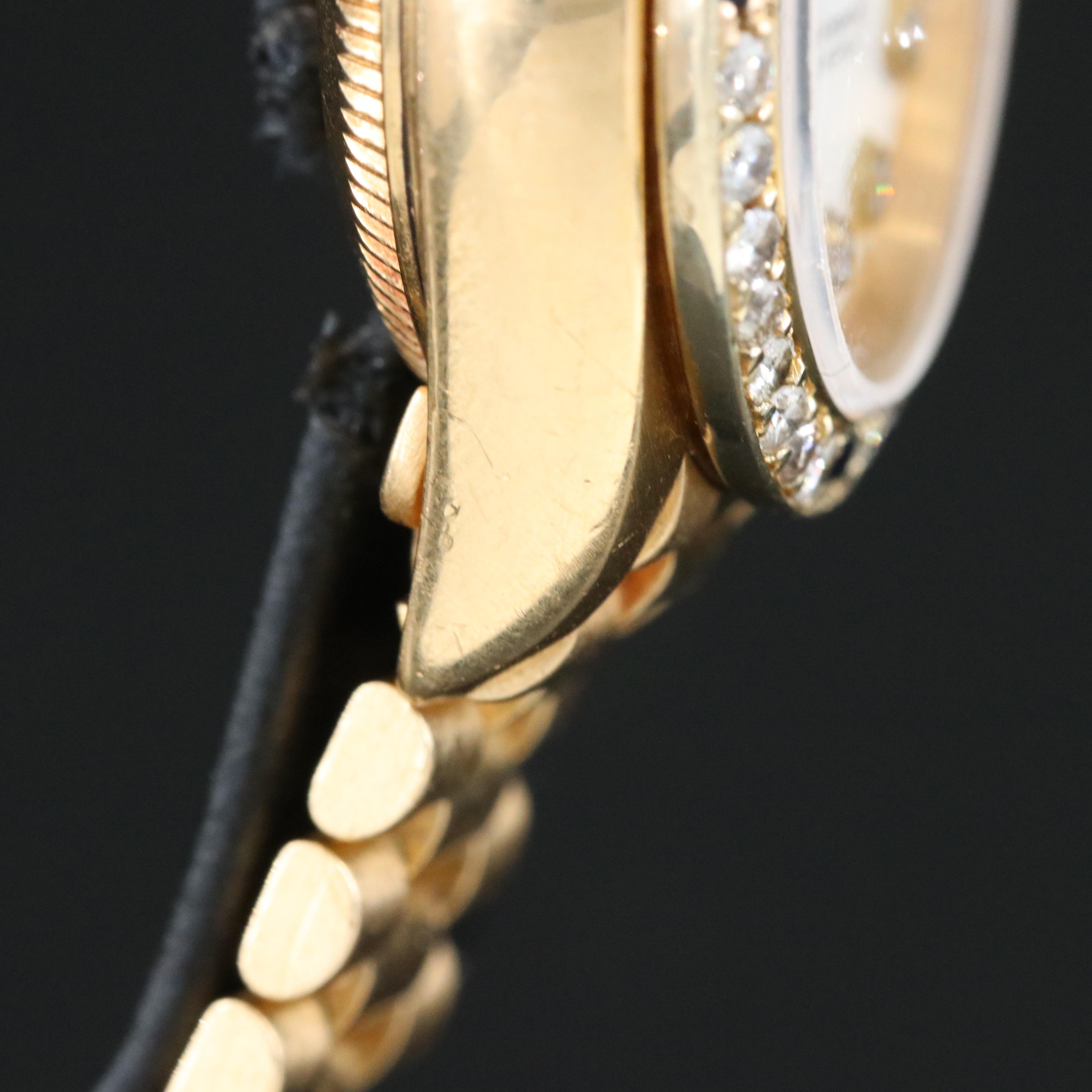 Rolex Datejust 69178 Custom Diamond Dial & Bezel 26mm 18K Gold Automatic Watch