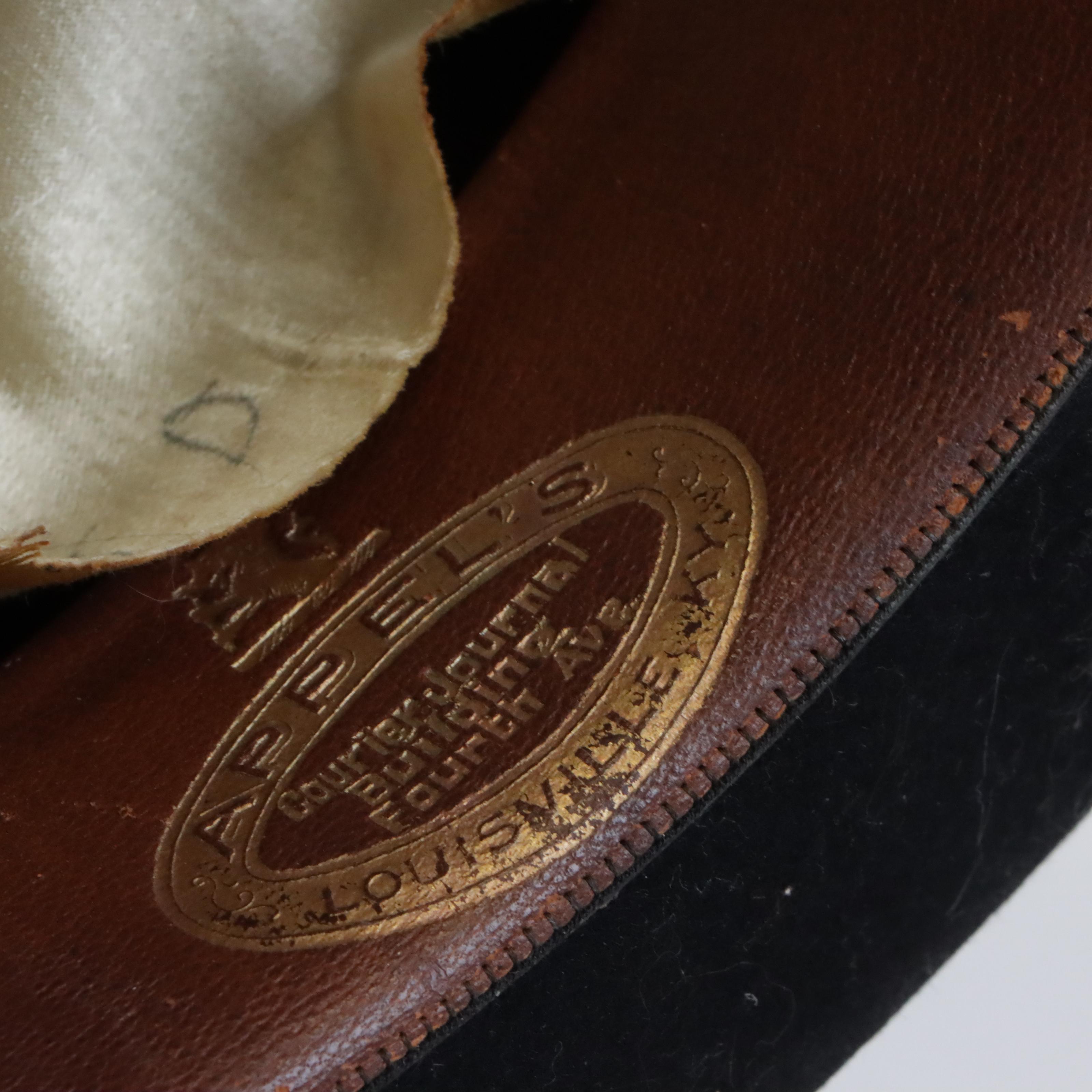 Hat Collection Featuring 1920s Stetson Bowler Hat and Others