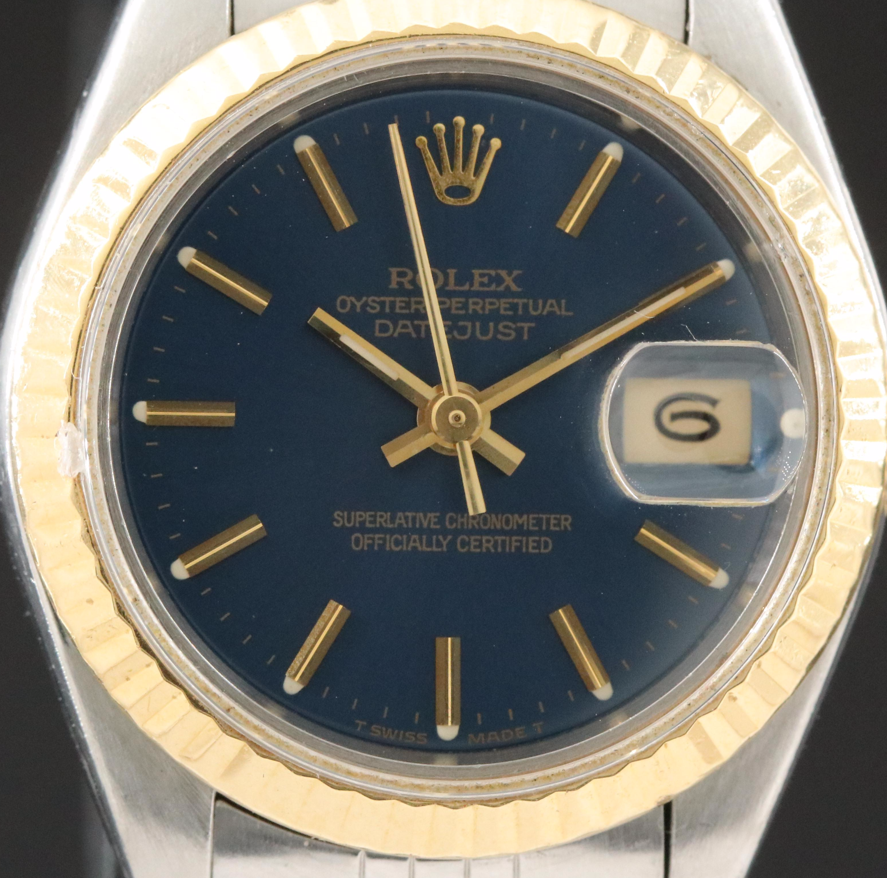 1993 - 1994 Rolex Blue Dial Datejust Watch