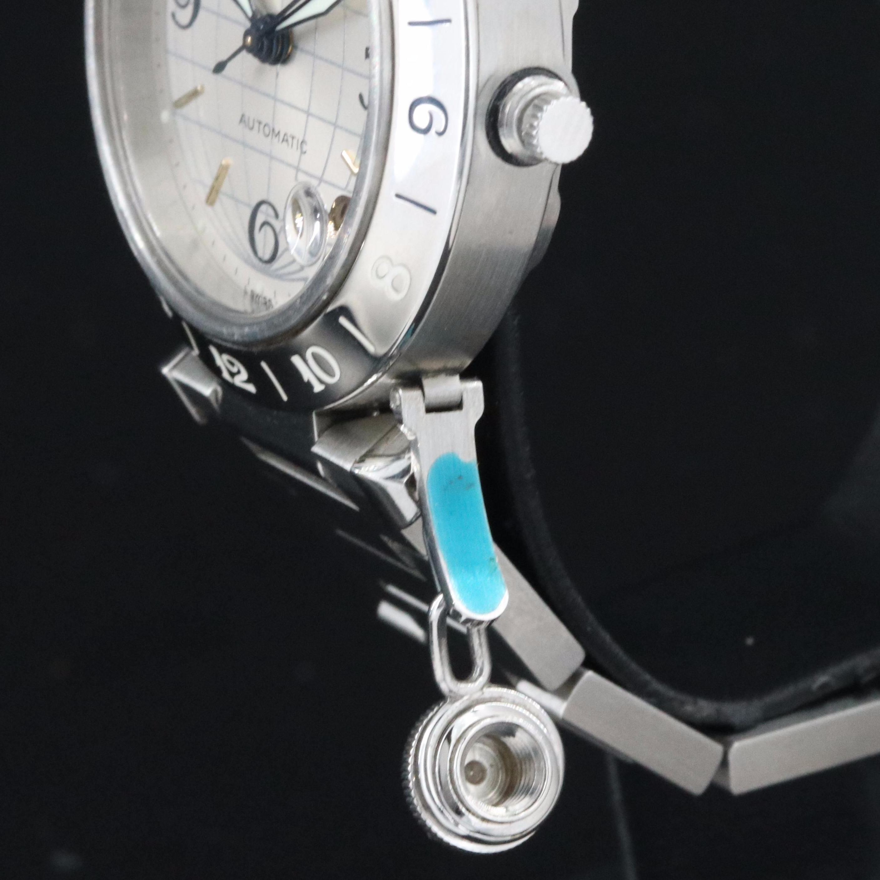 Cartier Pasha C GMT 2377 35mm Steel Automatic Watch