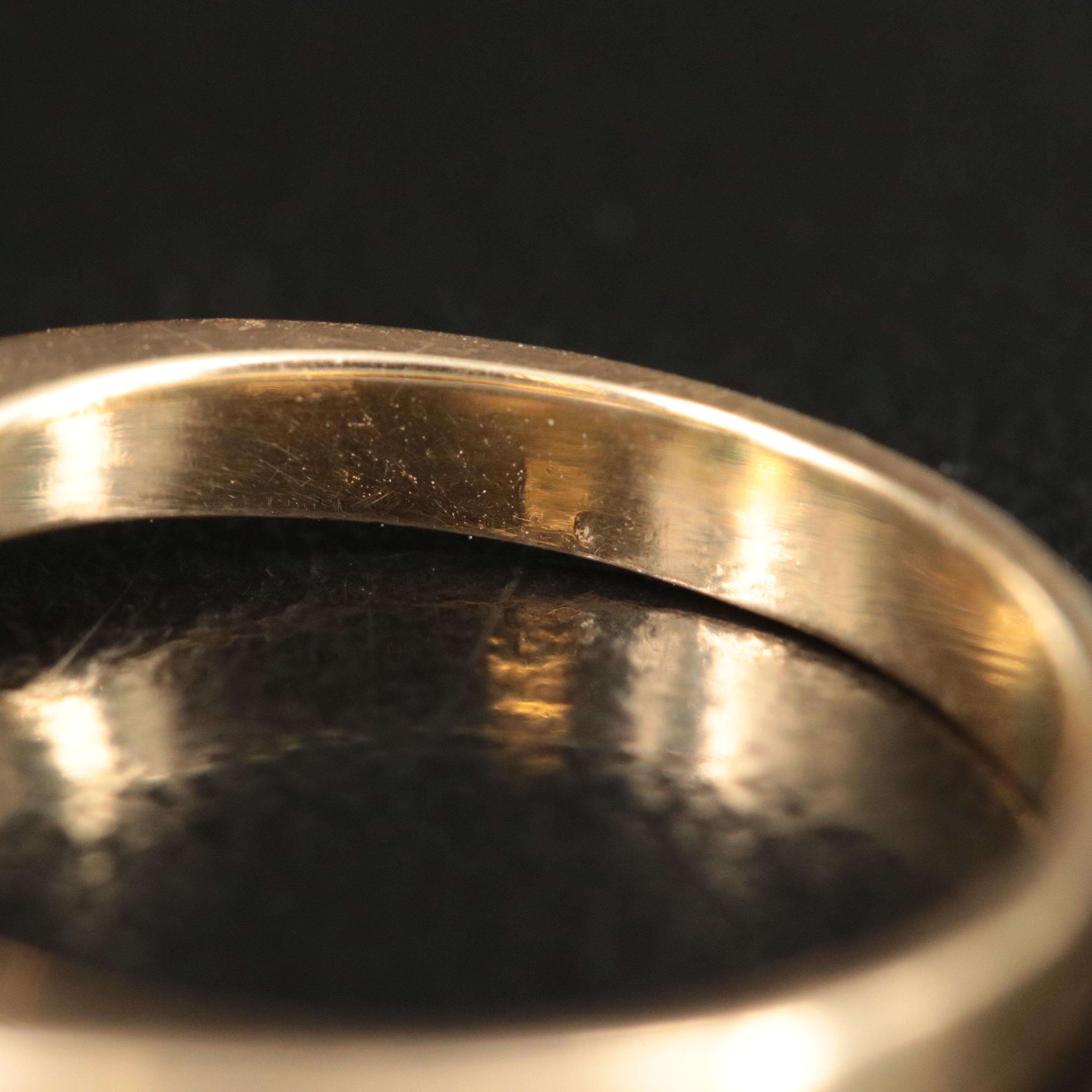 14K Emerald and Diamond Ring