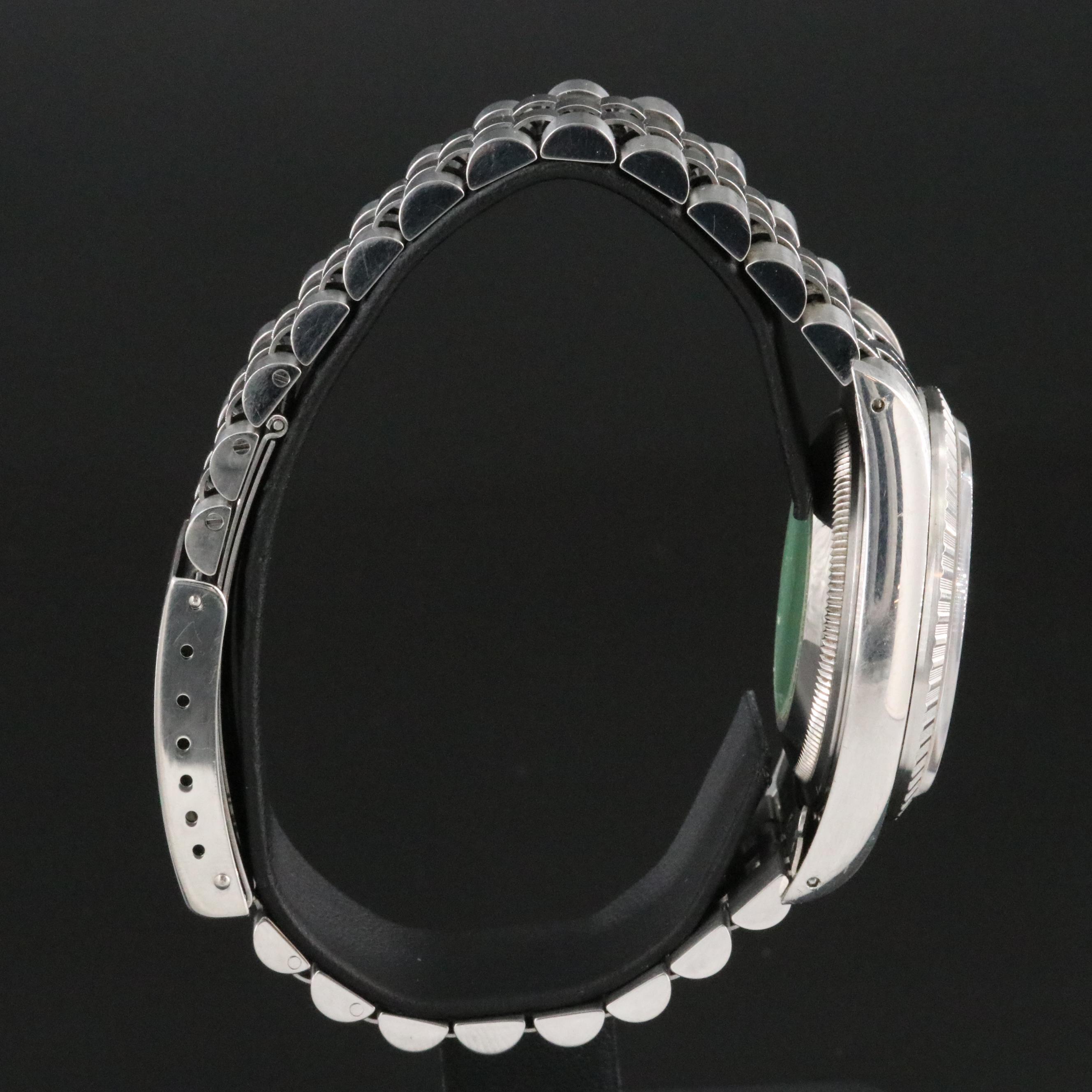 1991 Rolex Engine Turned Bezel Datejust Watch