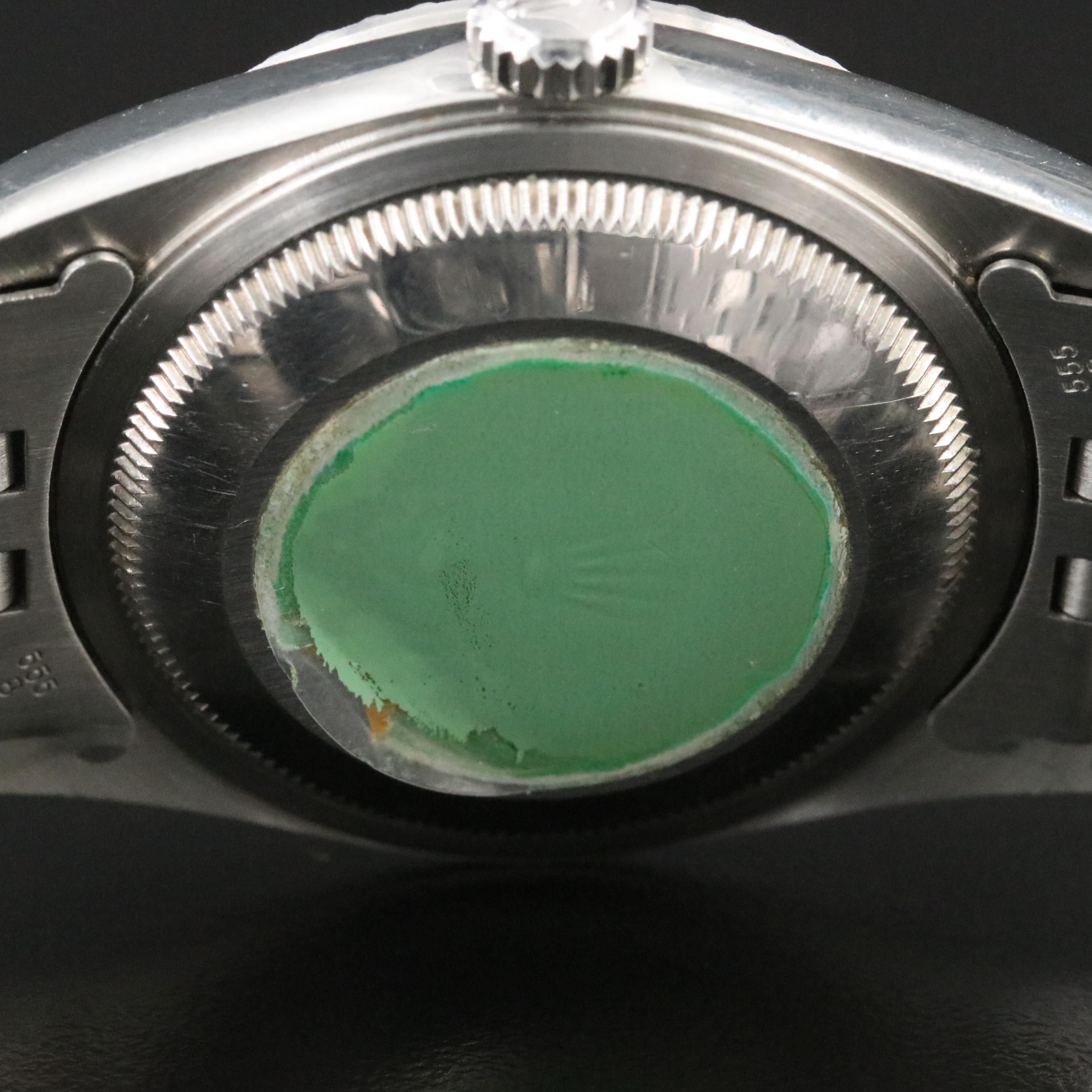 1991 Rolex Engine Turned Bezel Datejust Watch