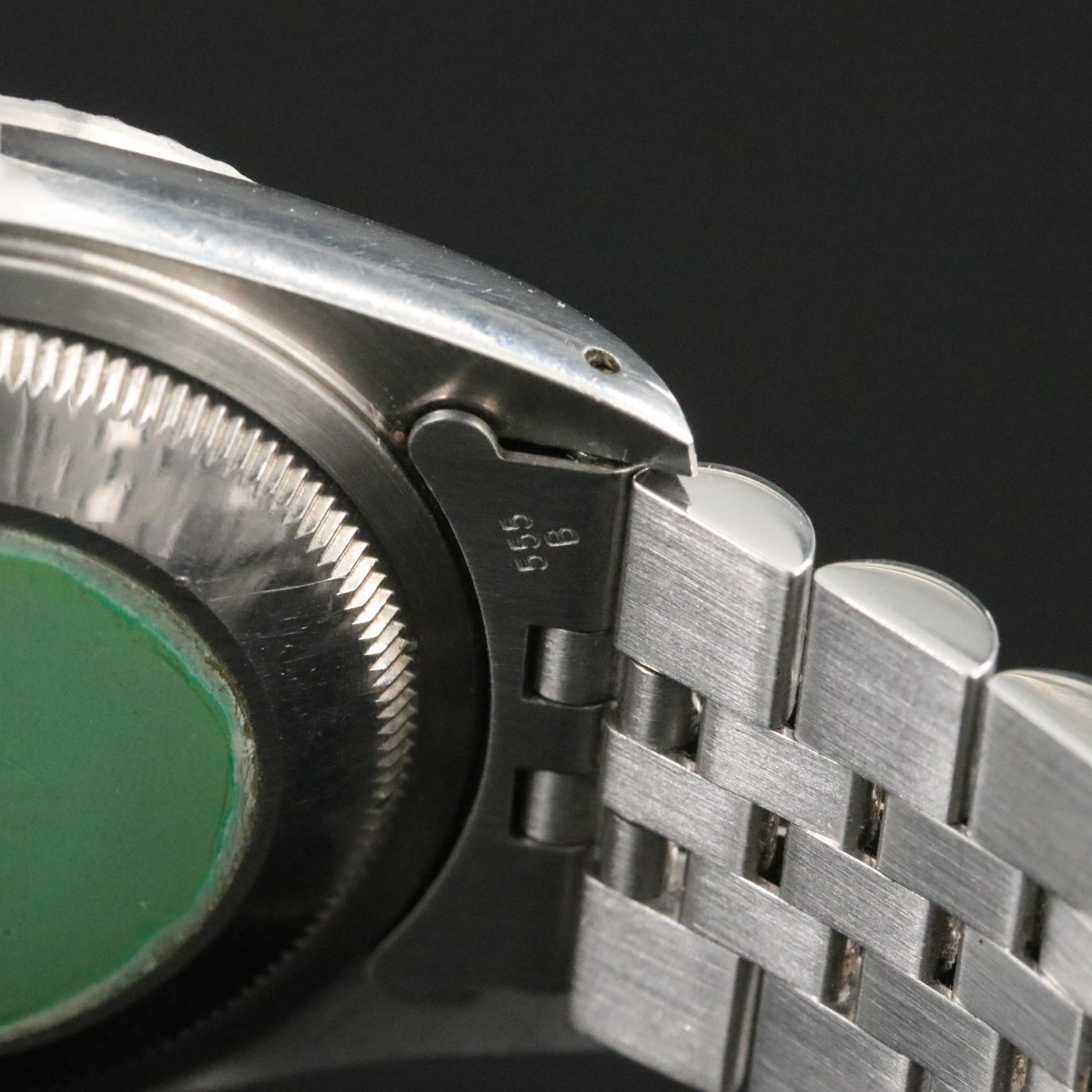 1991 Rolex Engine Turned Bezel Datejust Watch