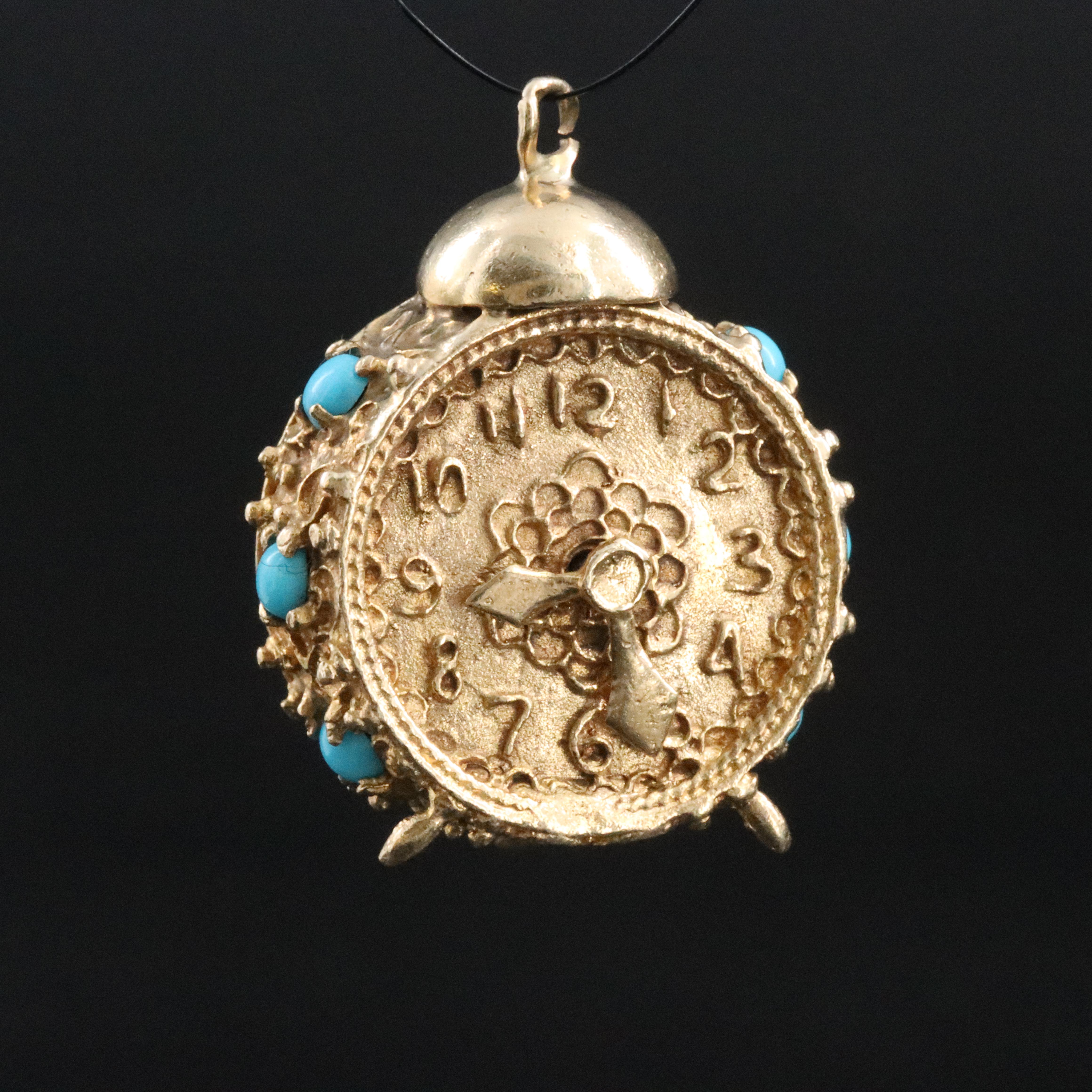 10K Articulated Clock Pendant