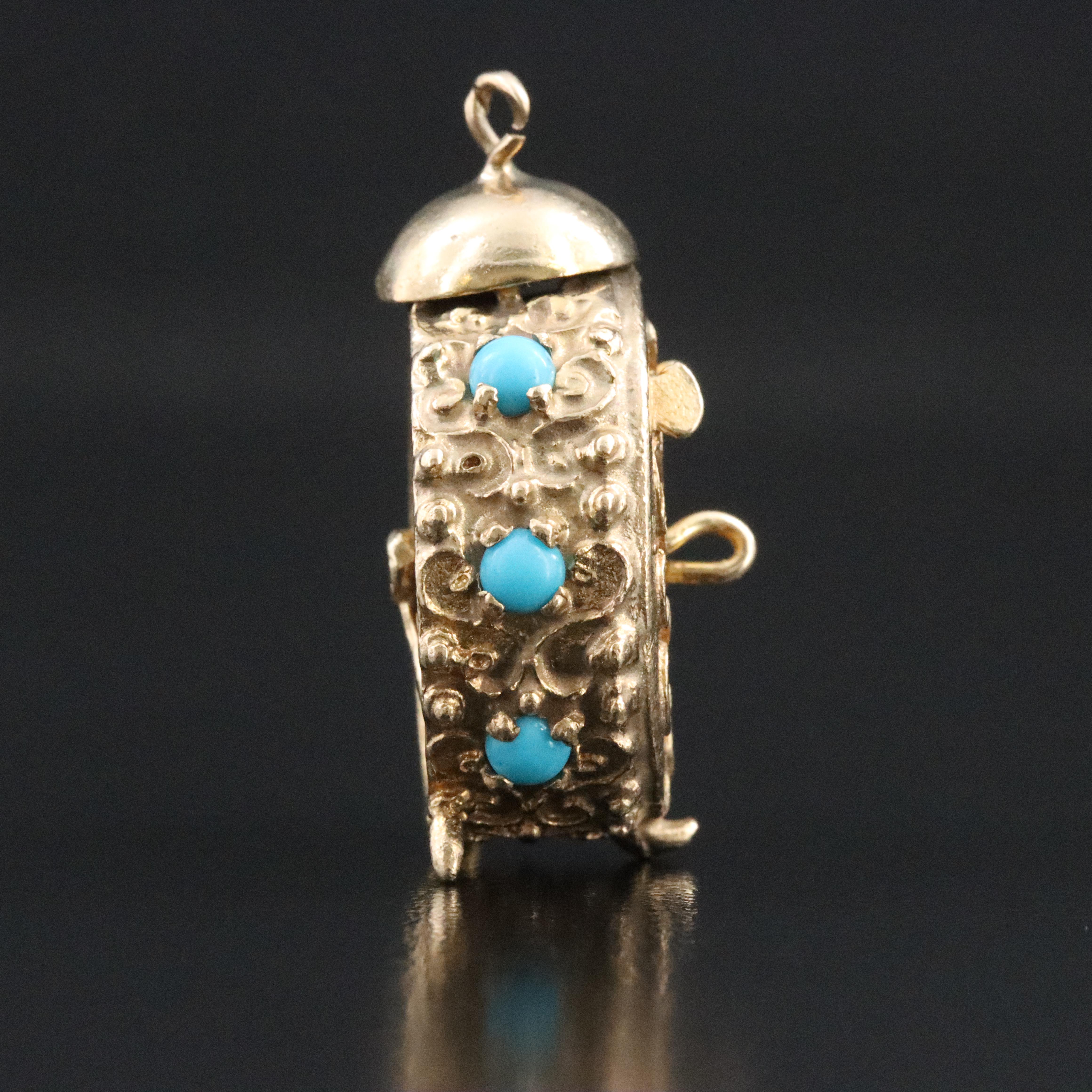 10K Articulated Clock Pendant