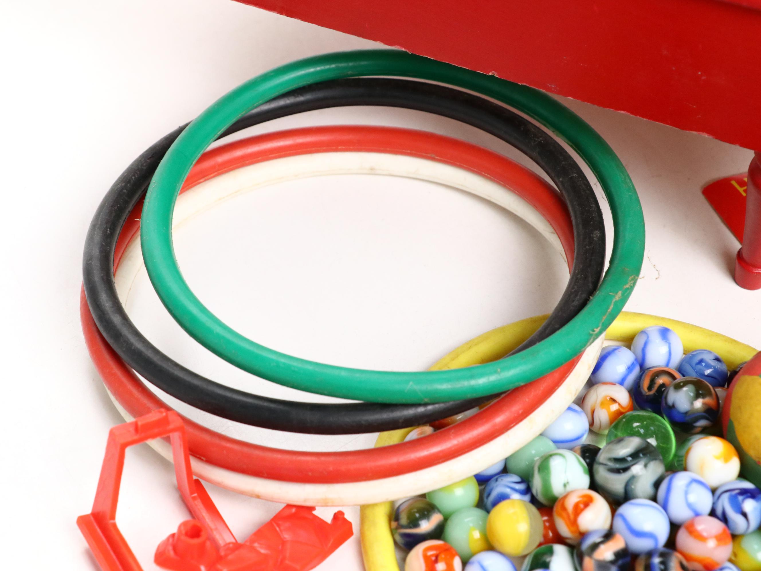 Schoenhut Child's Toy Piano, Fisher-Price "Bossy Bell" Pull Toy, and More Toys