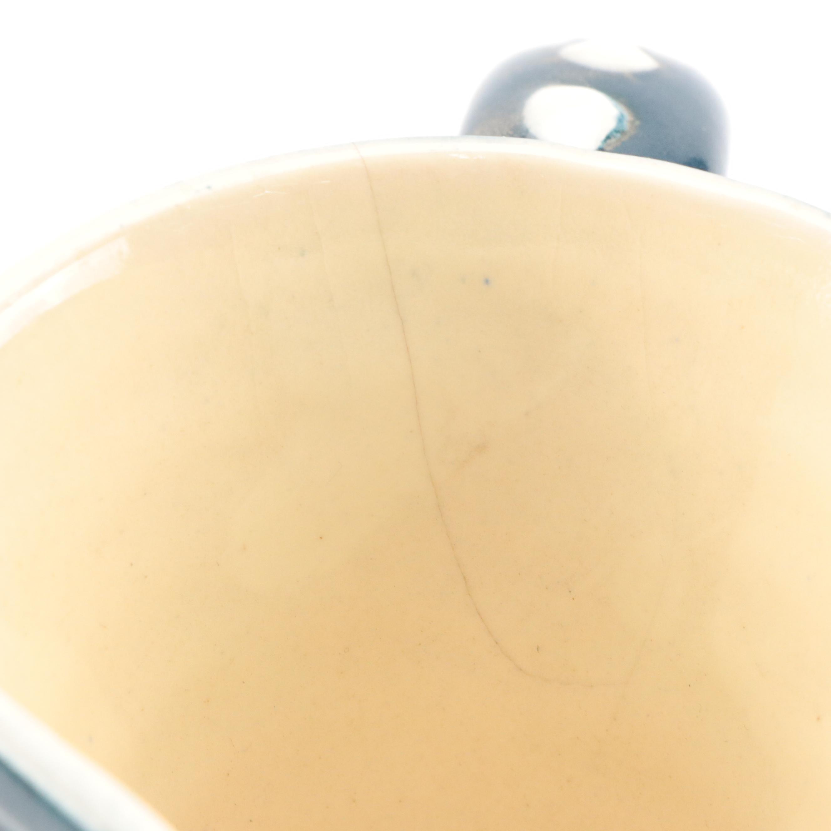 Gmundner Keramik Hand-Painted Ceramic Pitcher with Other Vase