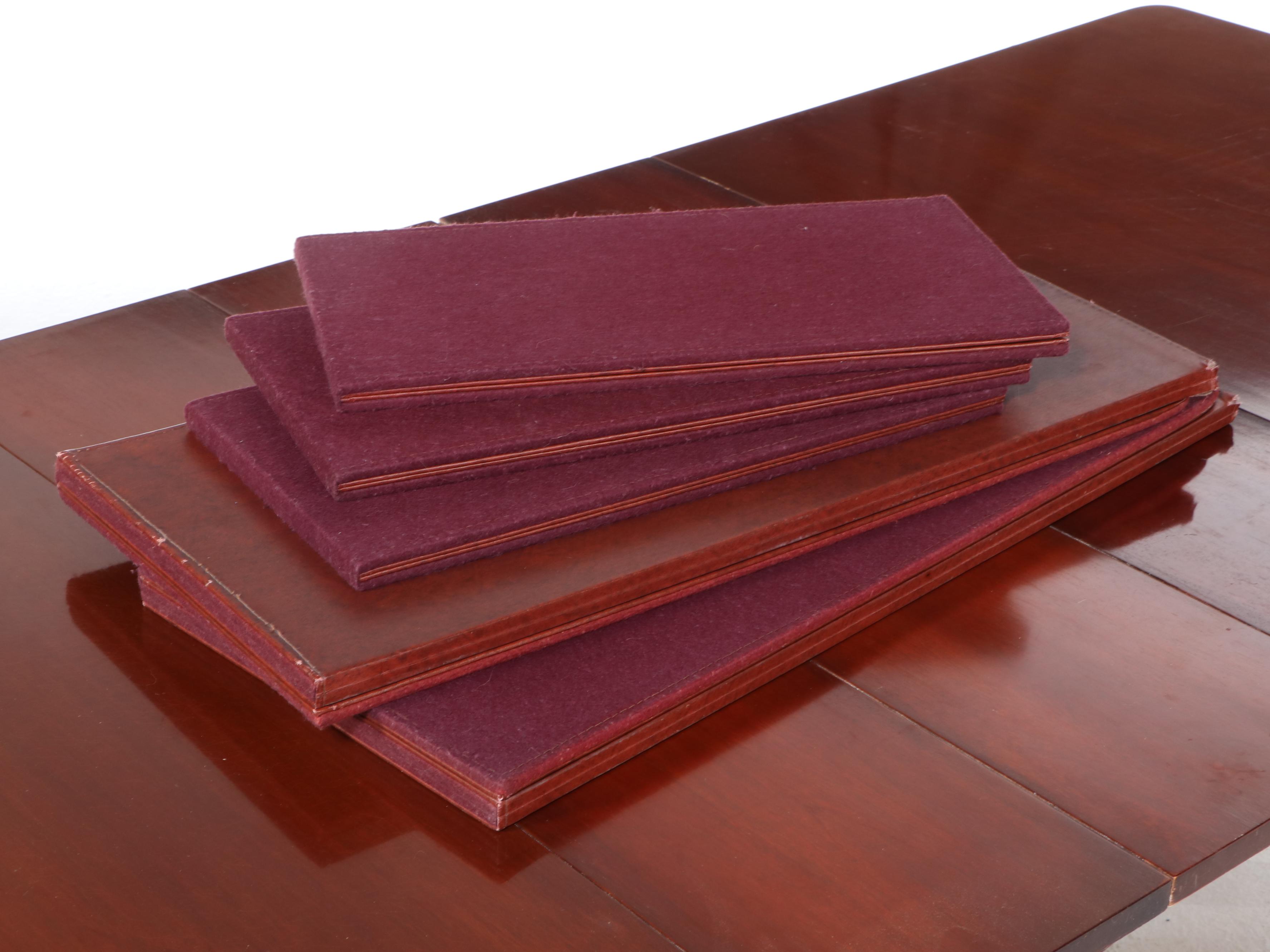 Seven-Piece Duncan Phyfe Mahogany Finish Dining Set, Mid-20th Century