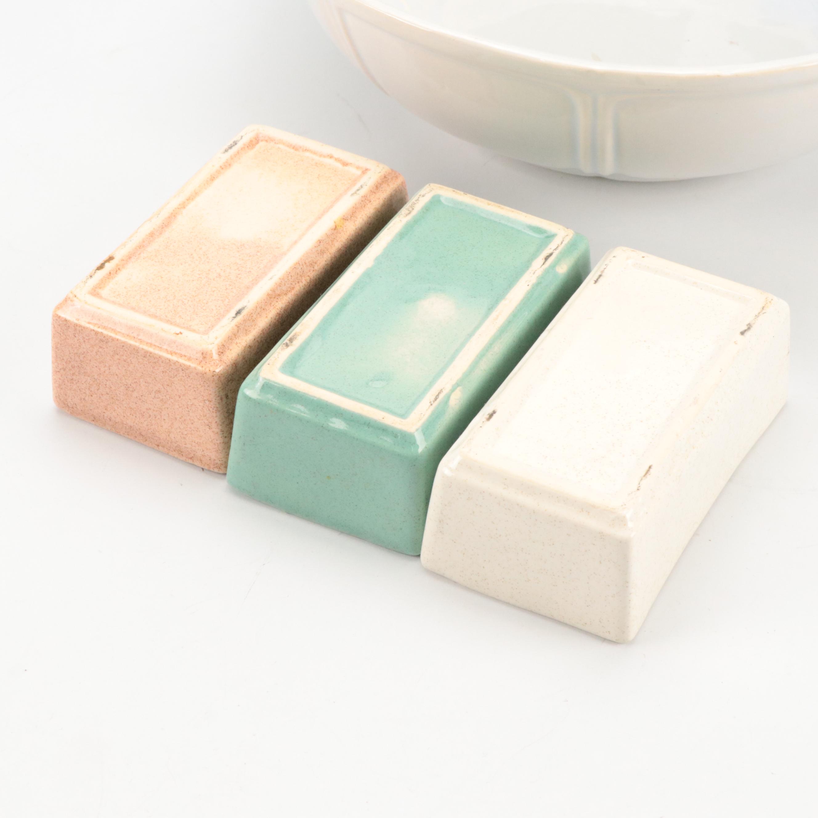 McCoy Pottery Mixing Bowls, Stangl Divided Dish and More