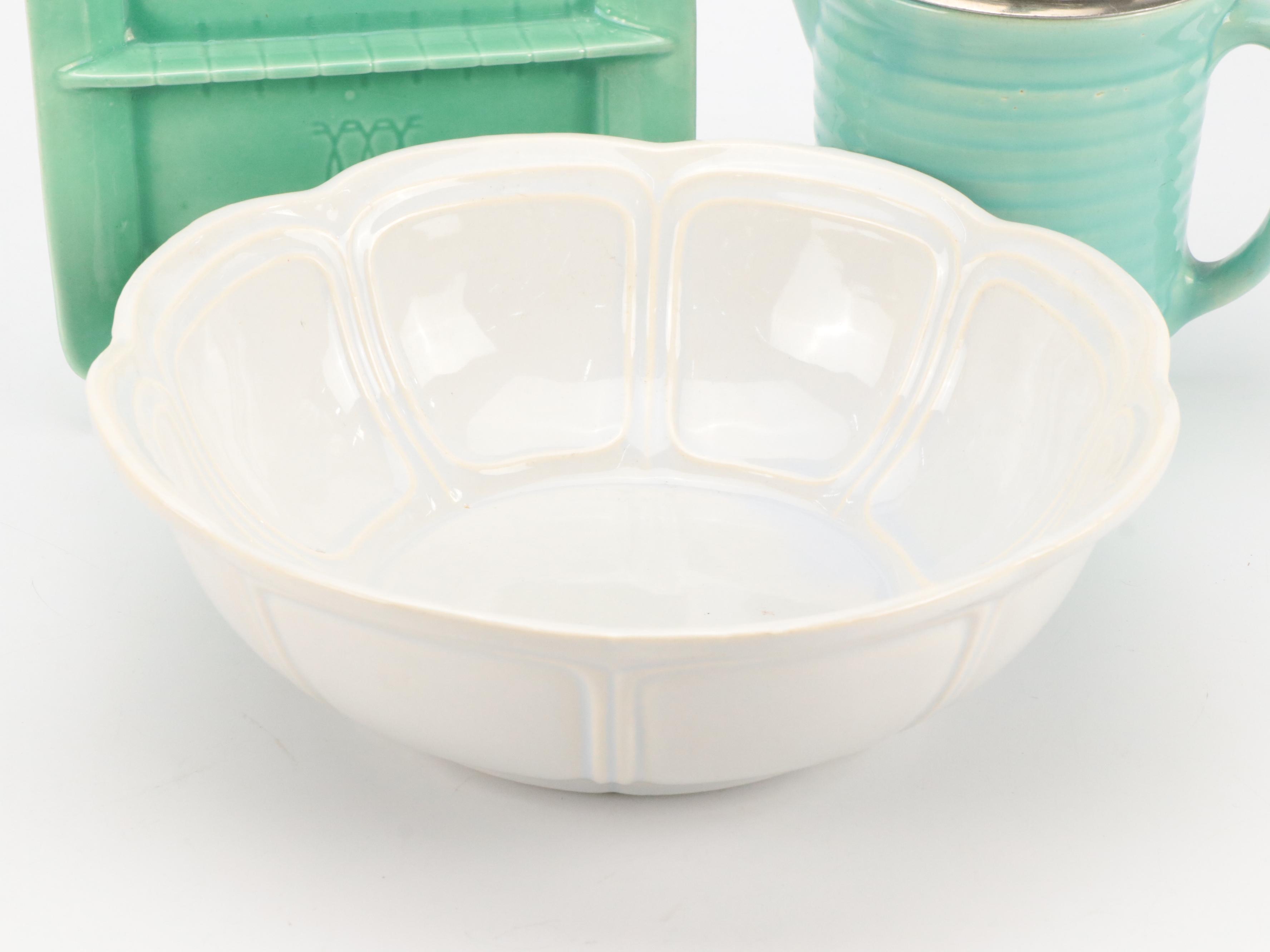 McCoy Pottery Mixing Bowls, Stangl Divided Dish and More