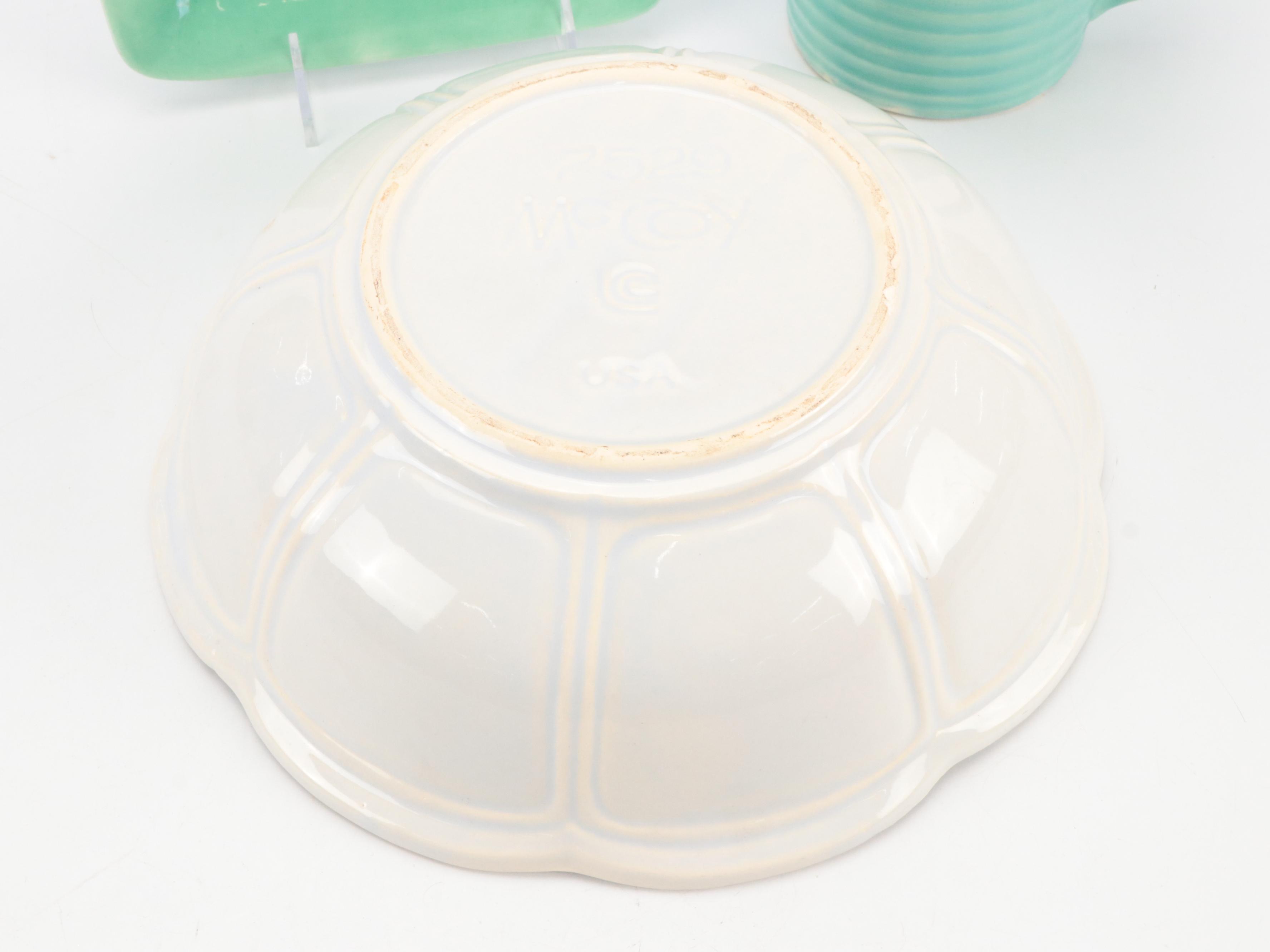 McCoy Pottery Mixing Bowls, Stangl Divided Dish and More