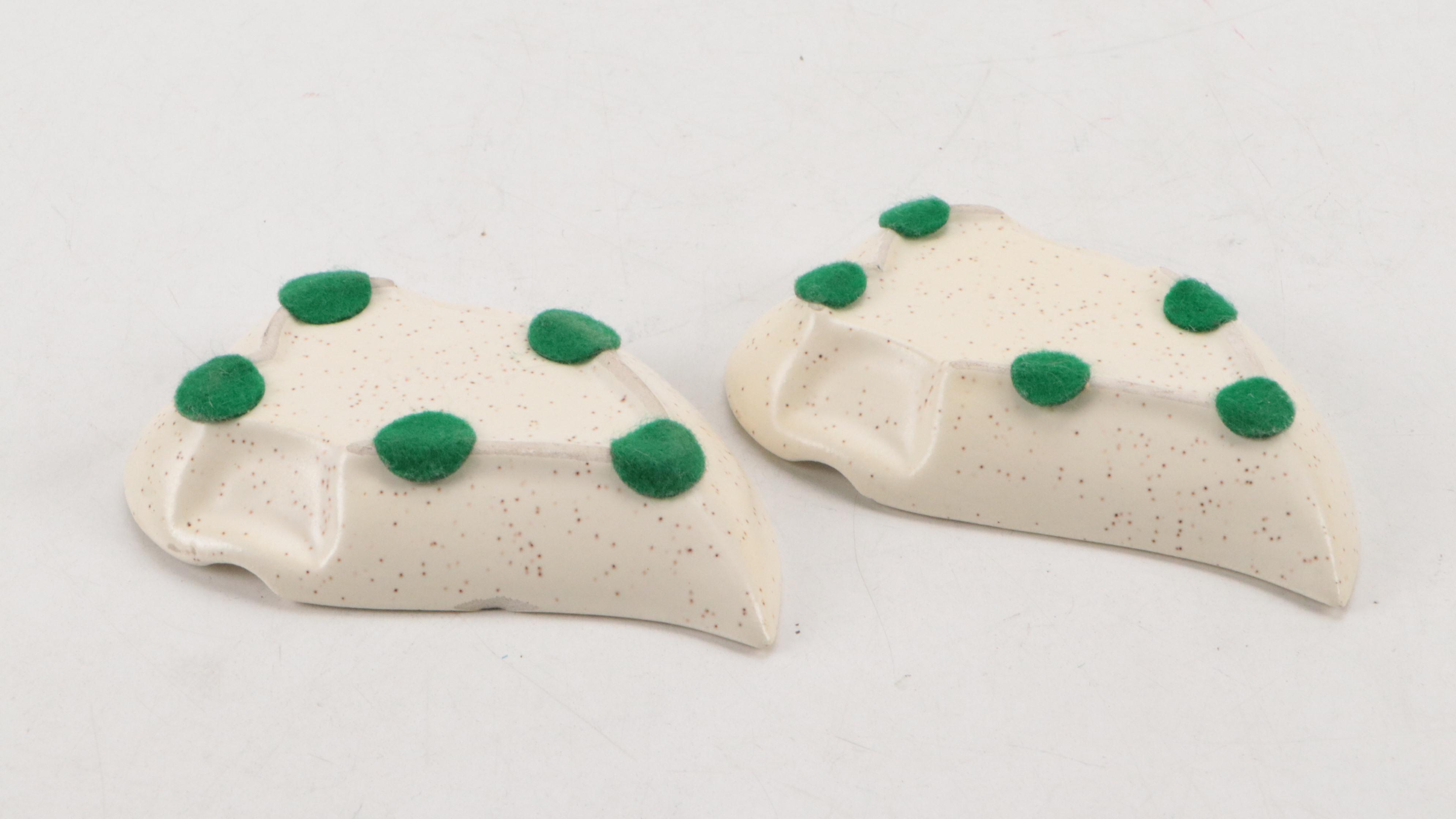 Blue Ceramic Pitchers with Vases, Ashtrays and Creamer, Mid-20th Century