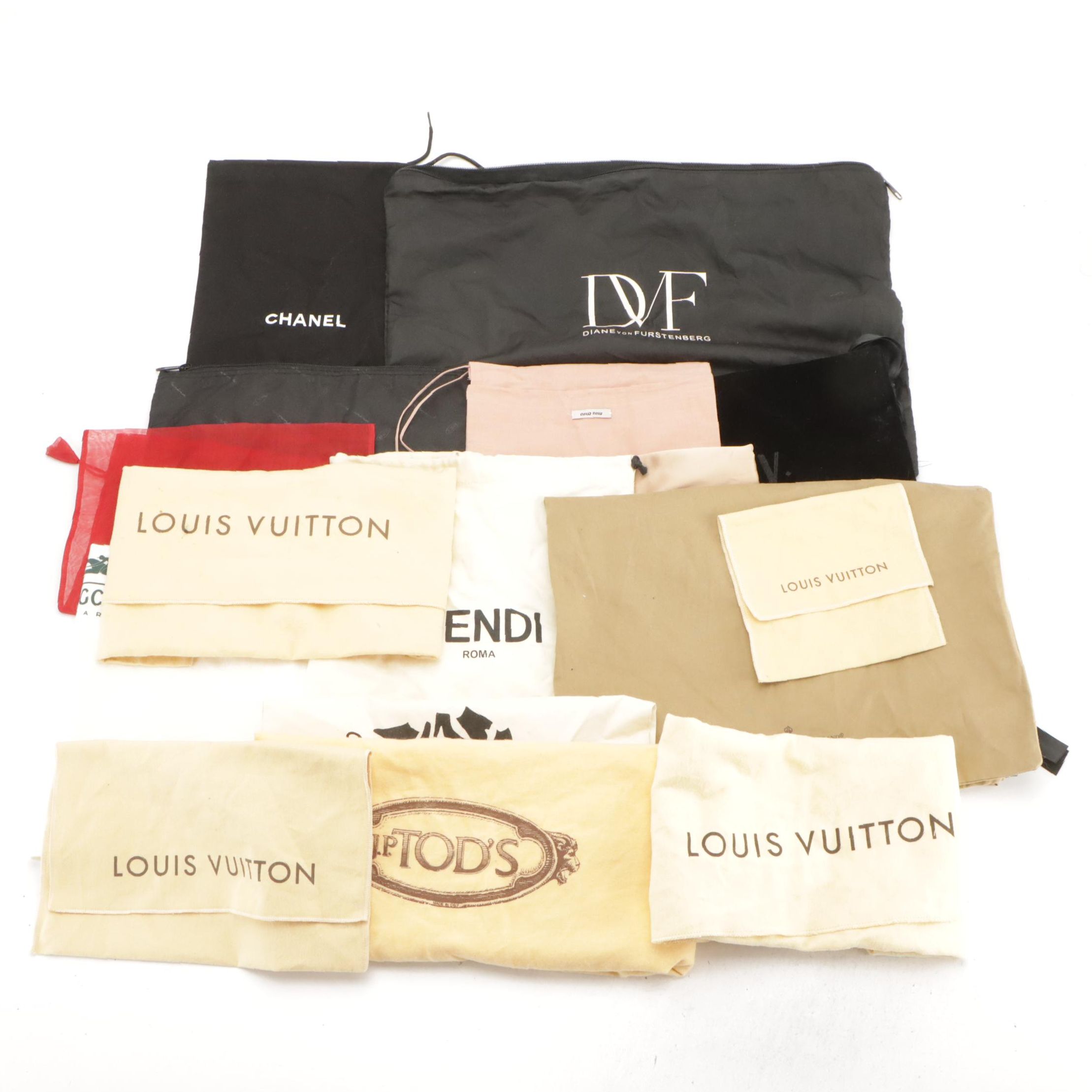 Chanel, Louis Vuitton, Fendi and Other Designer Dust Bags
