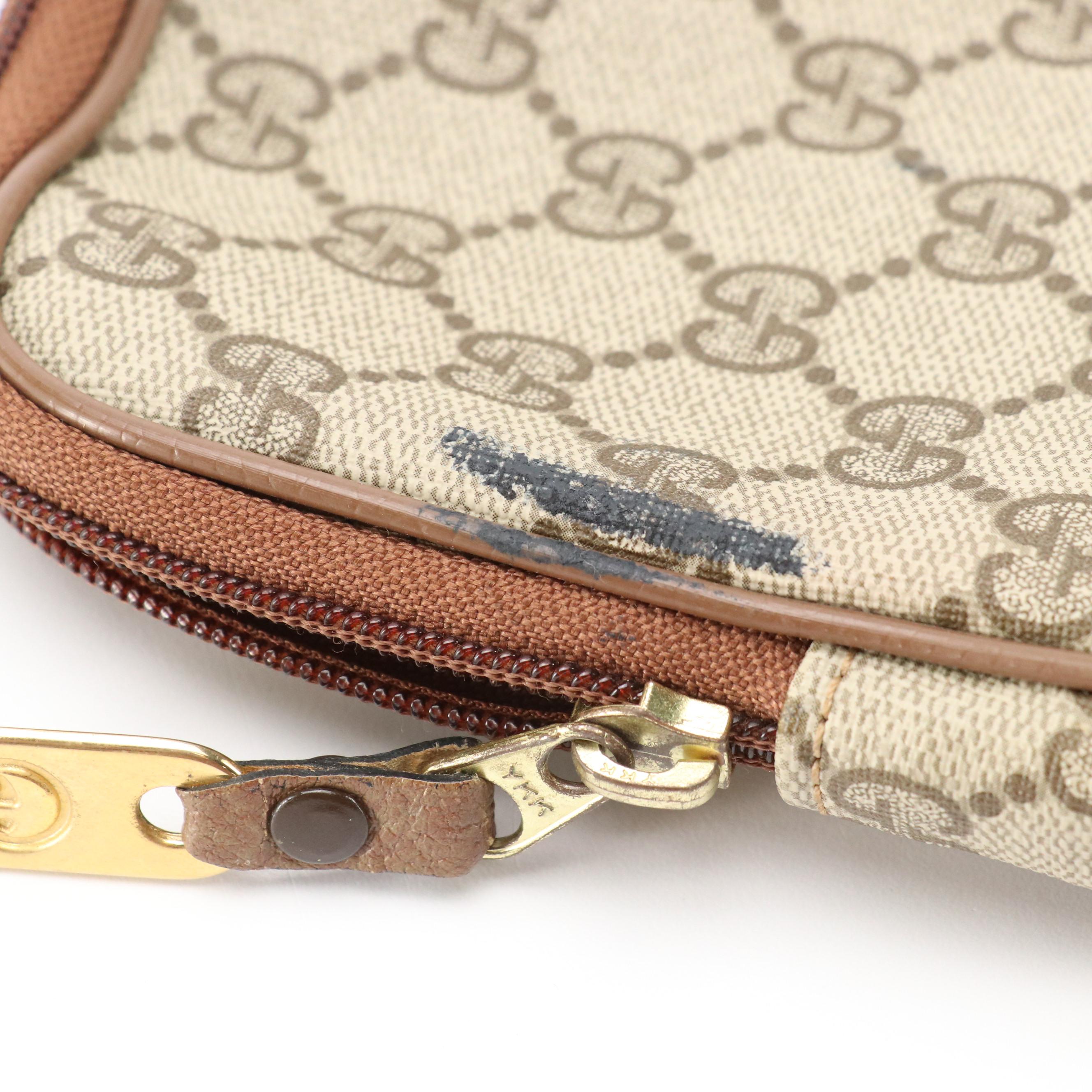 Gucci Vintage Zip Toiletry Pouch in GG Supreme Canvas