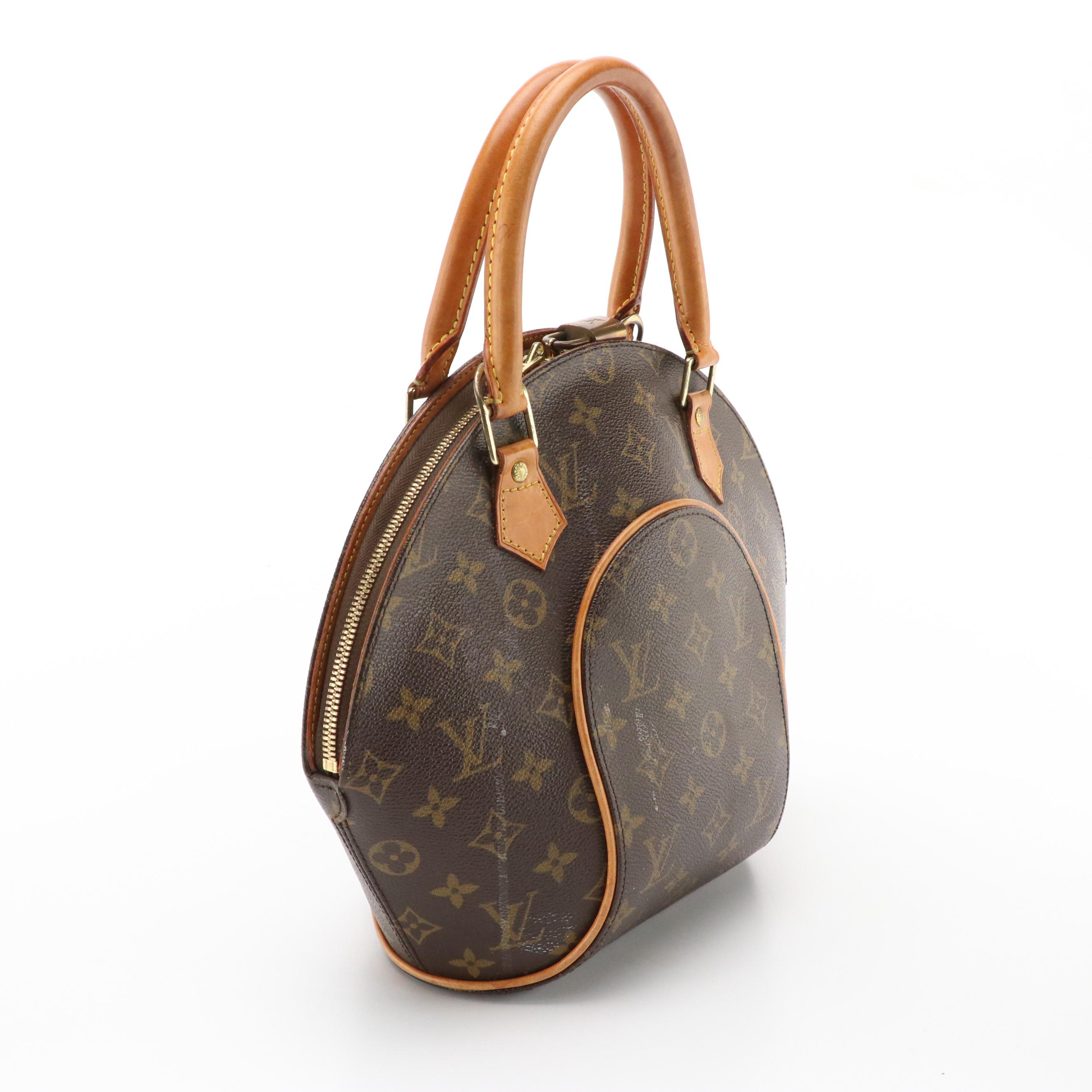 Louis Vuitton Ellipse PM Handbag in Monogram Canvas and Leather