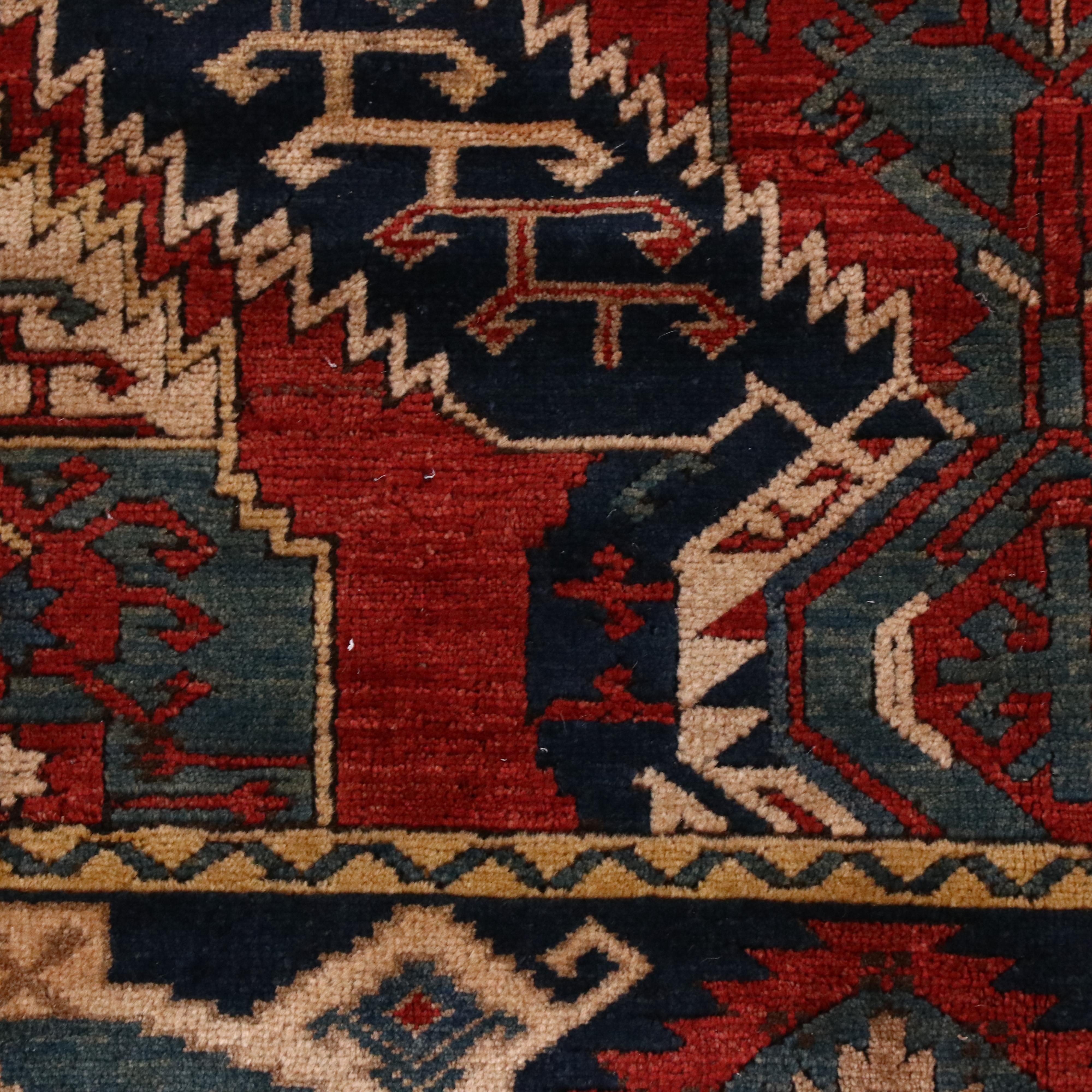 5'2 x 7'1 Hand-Knotted Caucasian Kazak Area Rug