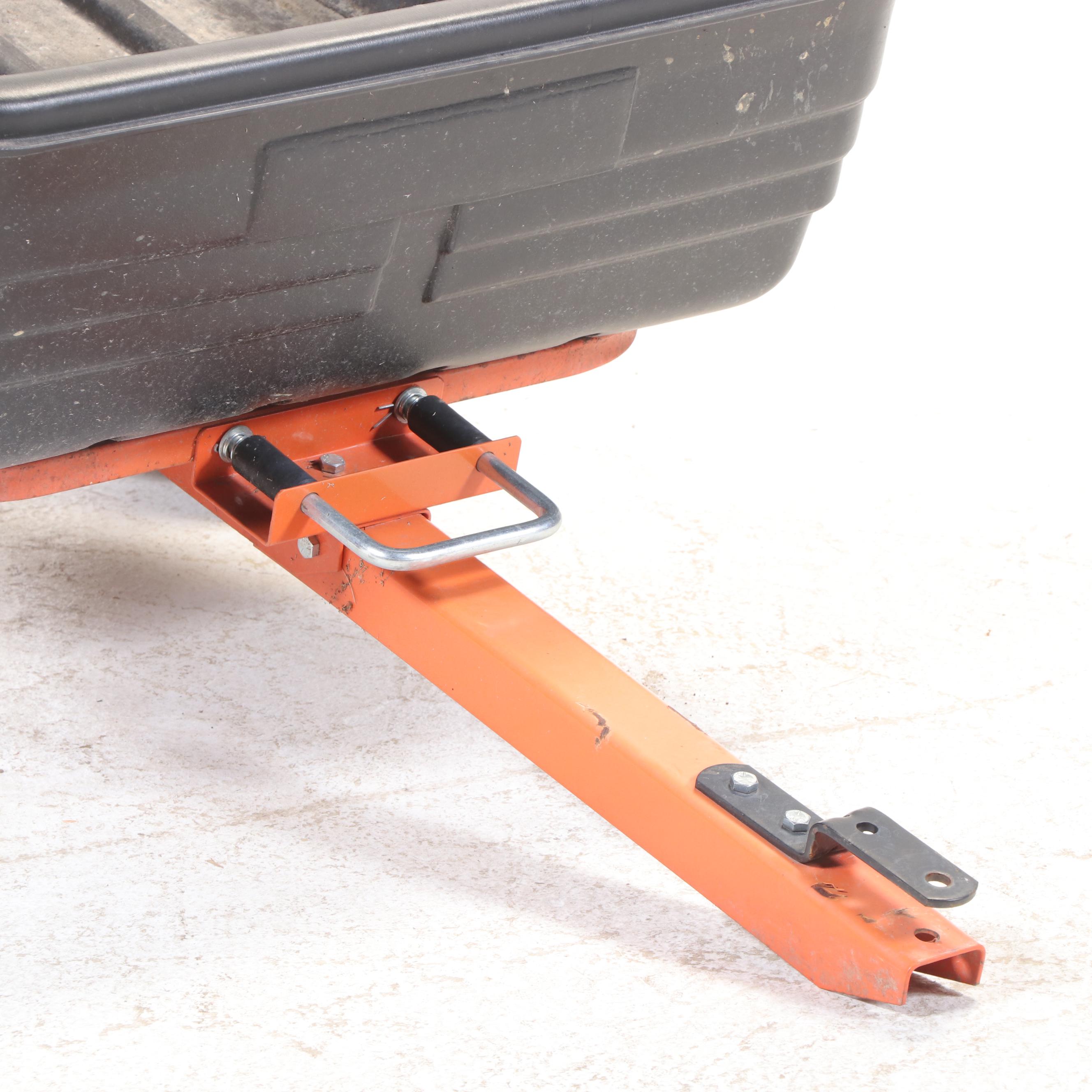 Tractor Hitch Wheelbarrow with Tipping Dump Function