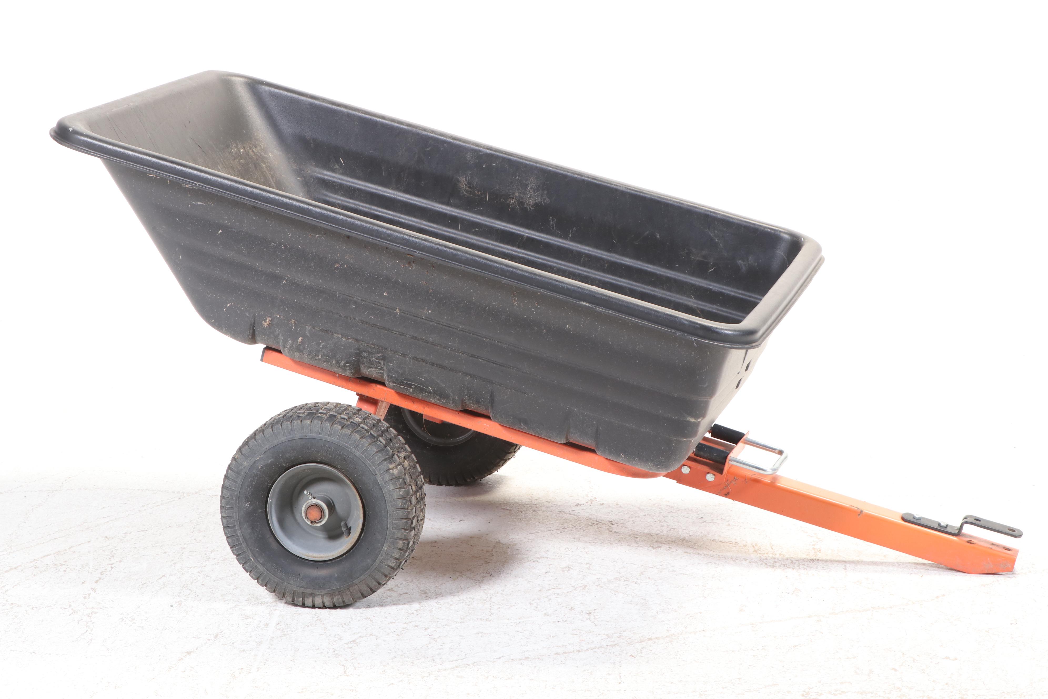 Tractor Hitch Wheelbarrow with Tipping Dump Function