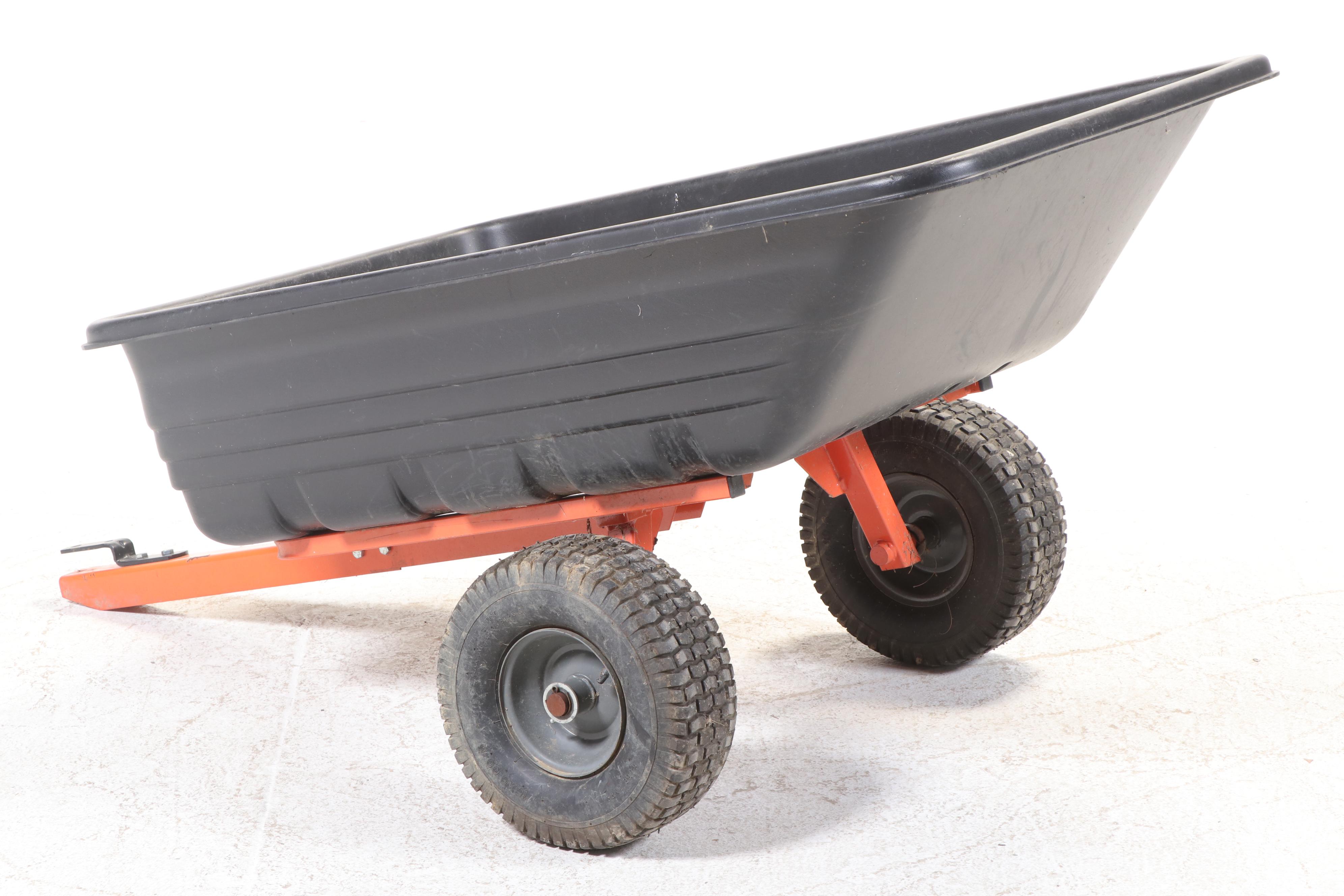 Tractor Hitch Wheelbarrow with Tipping Dump Function